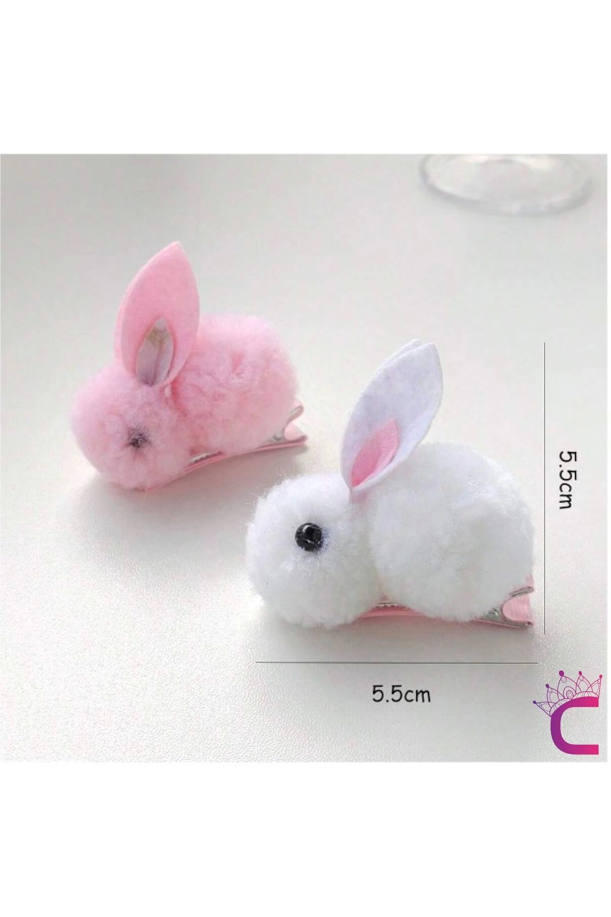 Cinderella-Red Children's Buckle Set - 2-Piece Plush Rabbit, Lined and Clip Collet 3