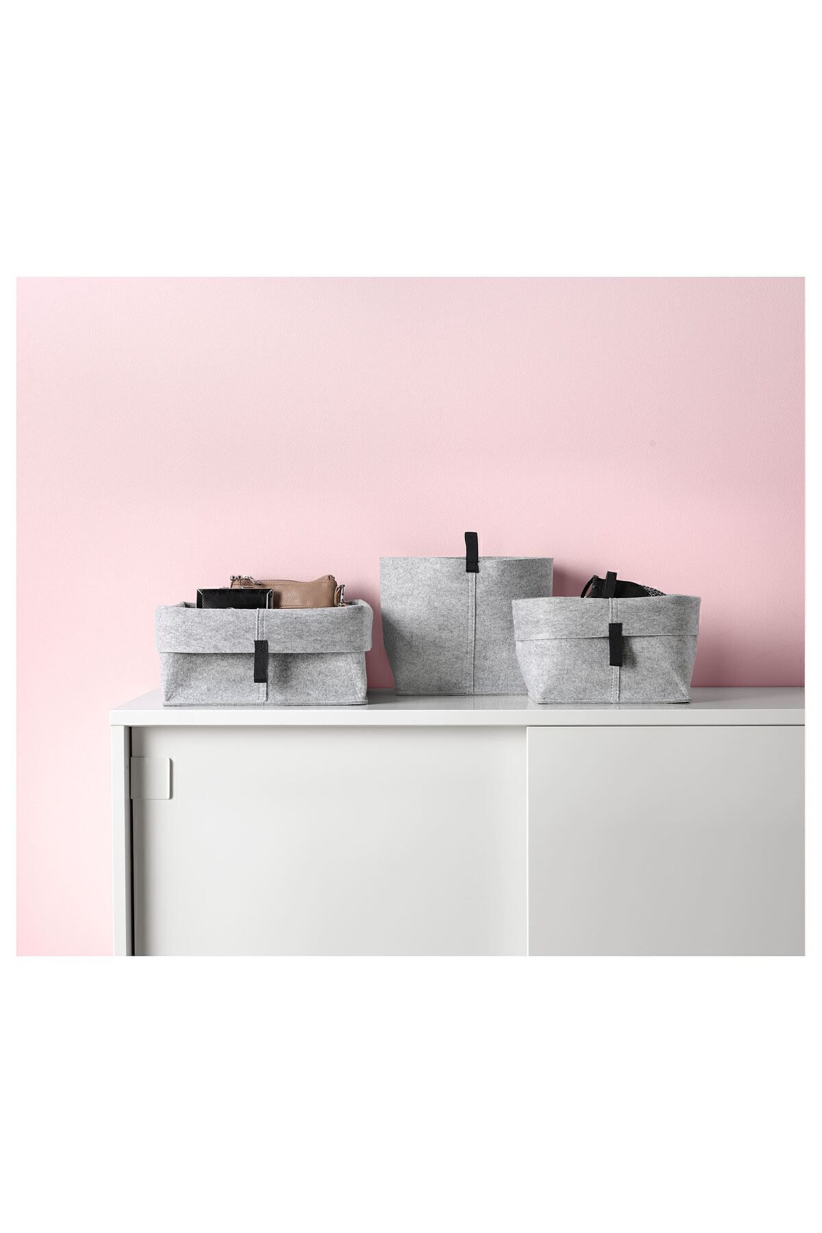IKEA-RAGGISAR box set, gray, 3 items 2