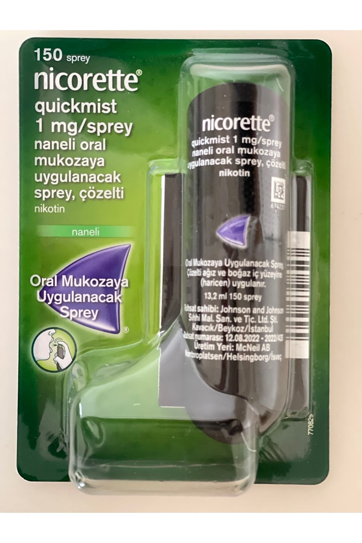 Genel Markalar Nıcorette Quickmist 1mg Naneli Sprey -