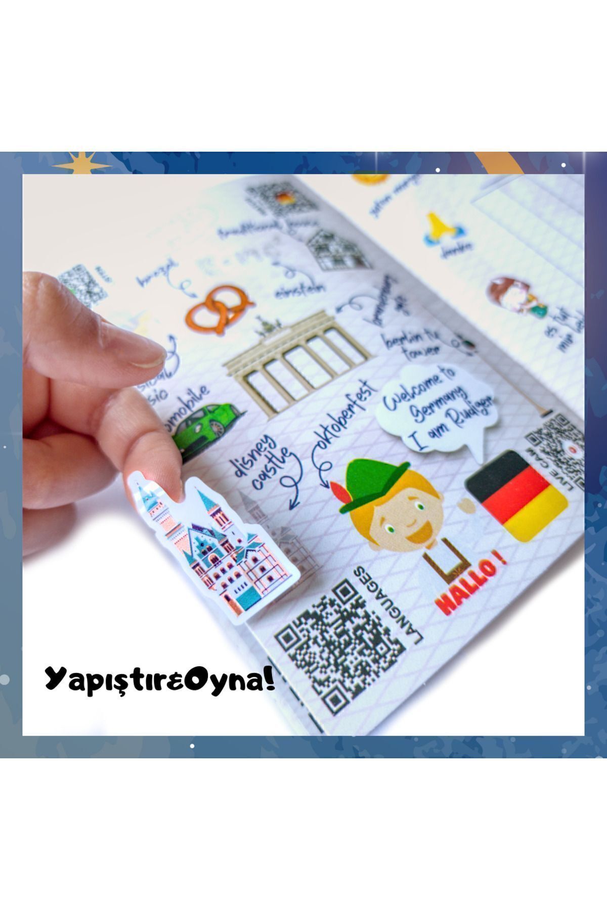 HomedU Pasaport Çocuk Aktivite Kitabı-18 Ülke Gezisi,video Ve Şarkılarla Öğrenme(İNTERAKTİF KAREKODLUKİTAP) fotoğrafı 7 (önizleme)