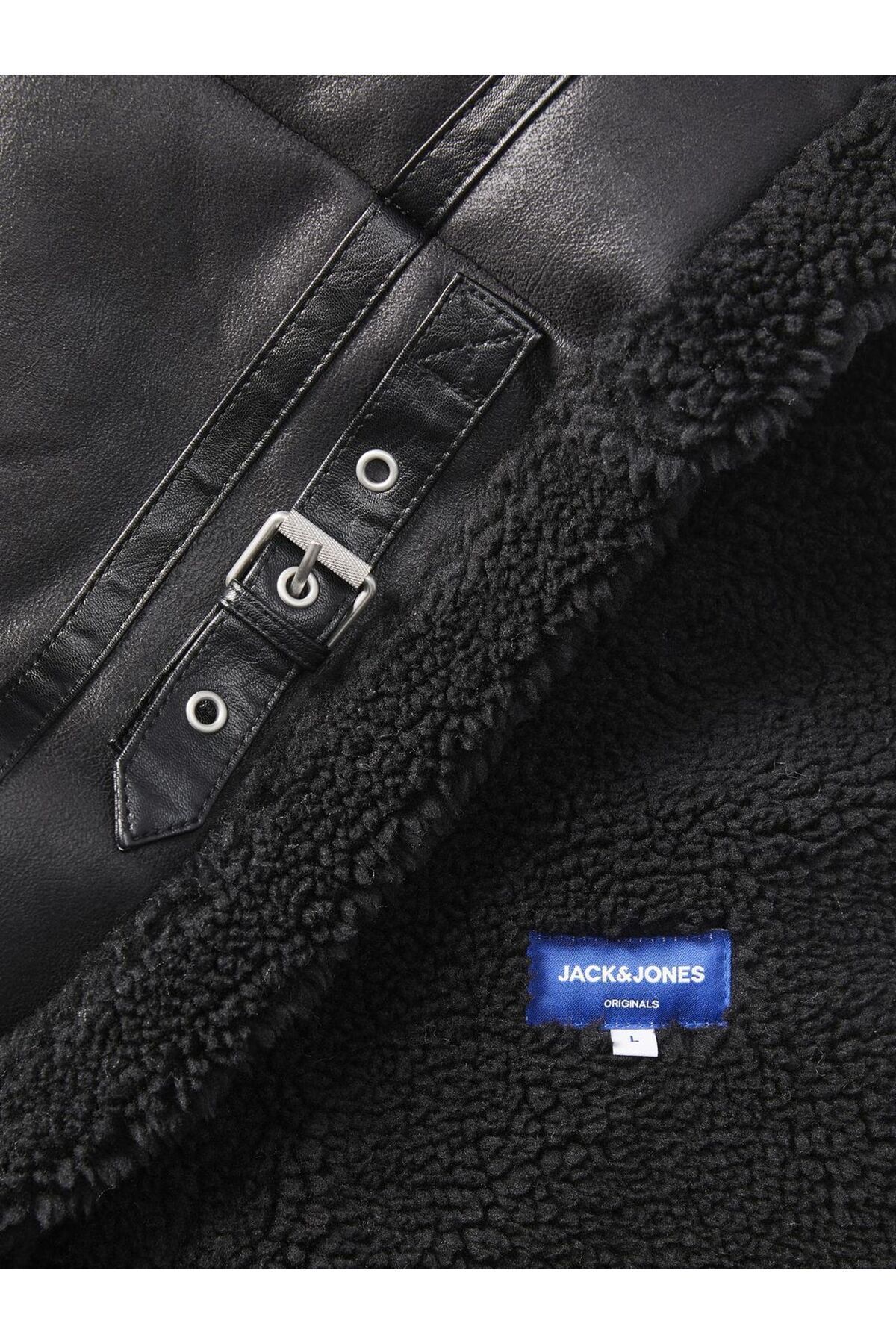 کاپشن جک اند جونز مردانه پلی استر مشکی بیسیک راسته Slim Fit/اسلیم فیت    بیسیک کژوال/روزمره | Jack & Jones 12261819 BA - تصویر 2