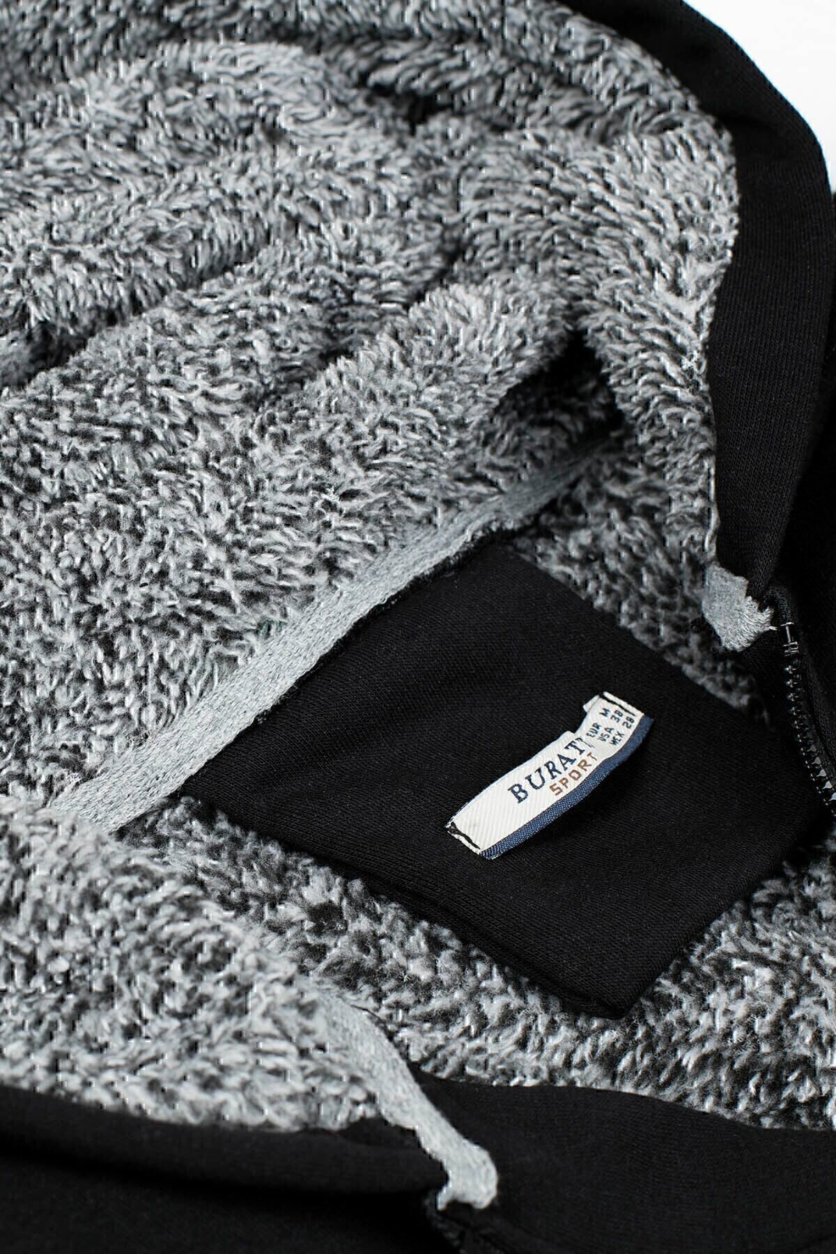 سویشرت مردانه مشکی بوراتی | 575708 اورجینال - تصویر 2