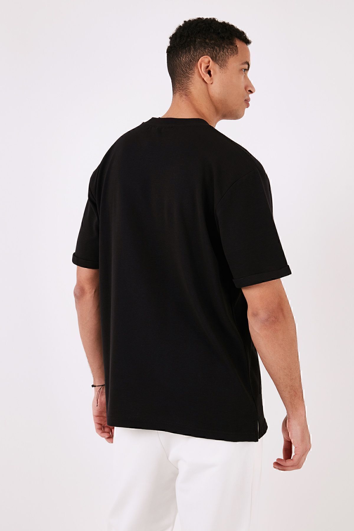 تیشرت مردانه مشکی بوراتی | 5902731 اورجینال - تصویر 5