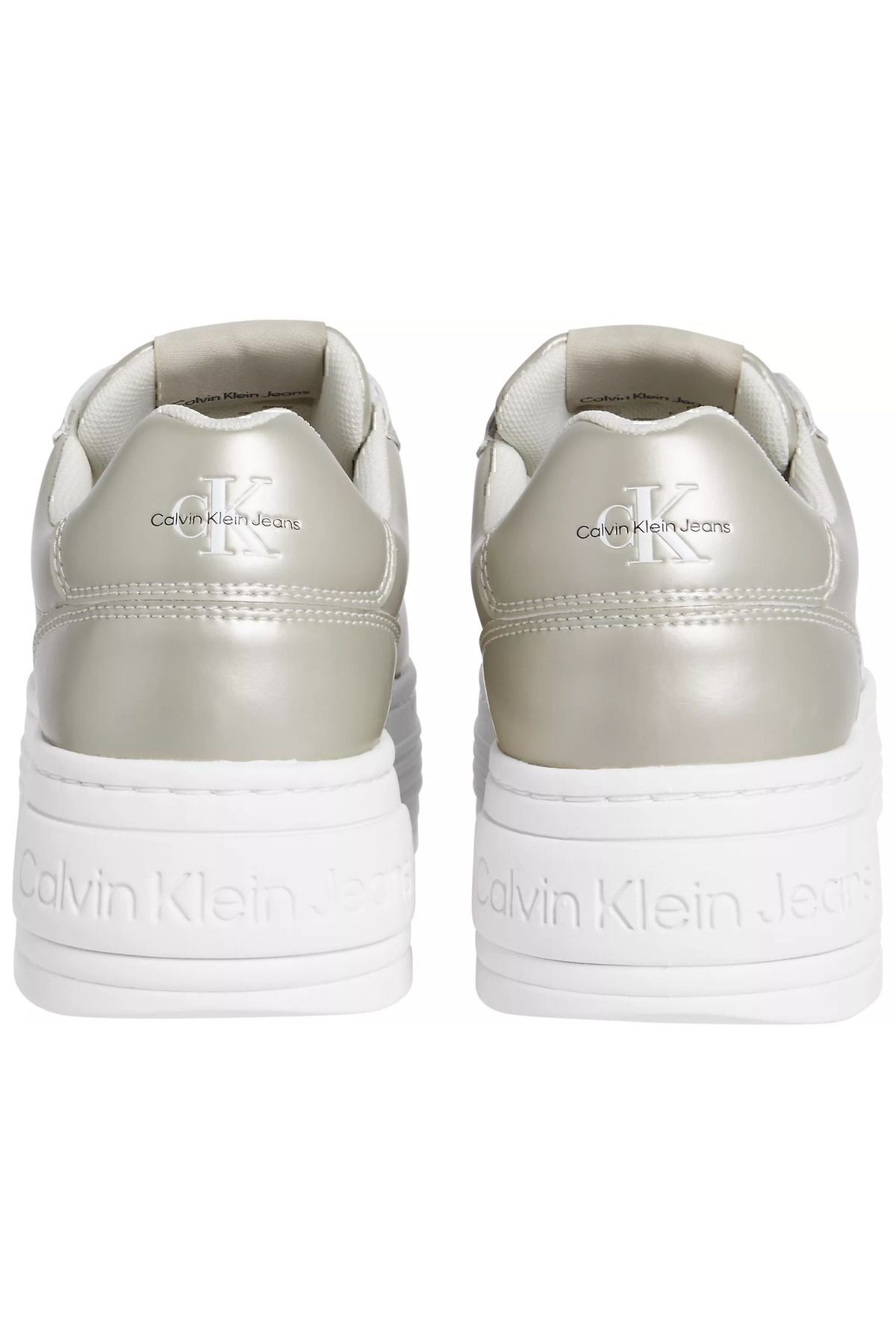 اسنیکر سفید راحت بند دار زنانه YW0YW01464-YBI Calvin Klein کالوین کلاین اورجینال - تصویر 4