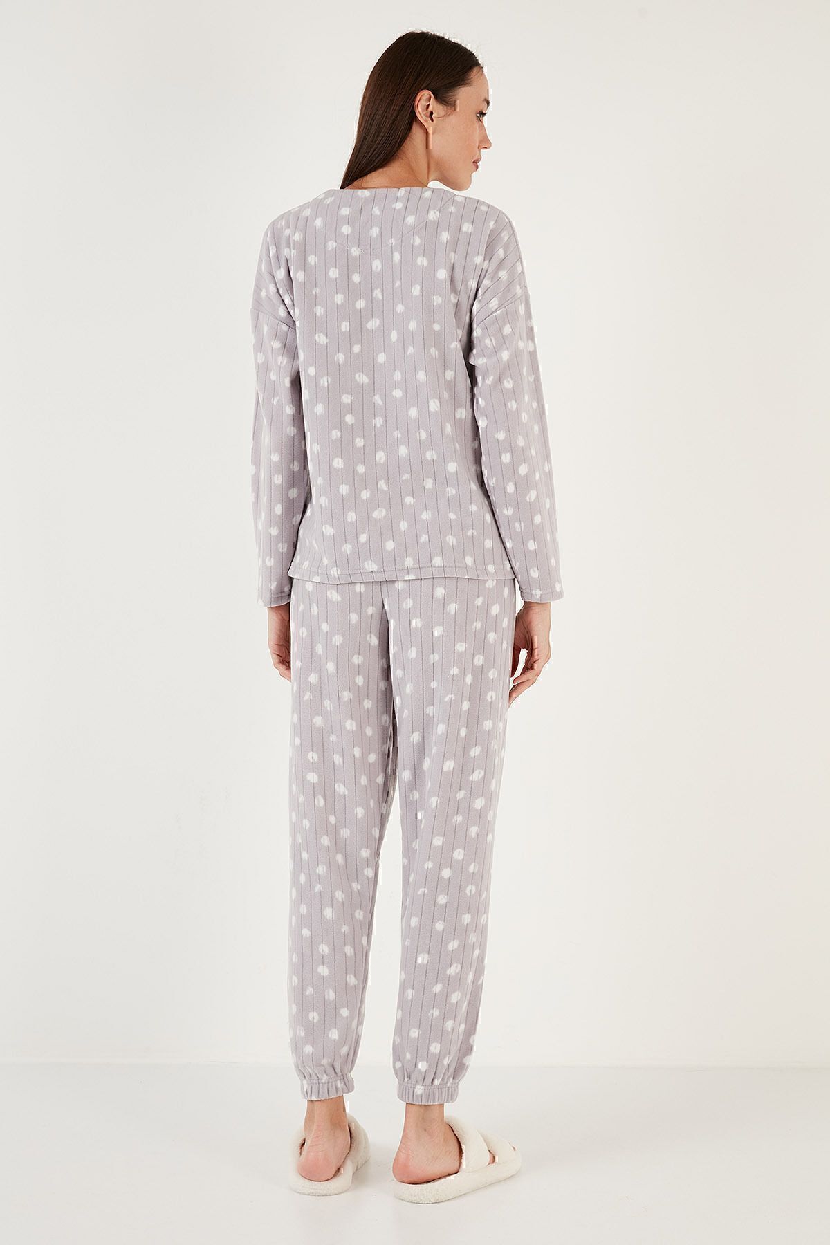 Lela-Set de pijamale din lână cu decolteu obișnuit, cu ajustare obișnuită SET PJAMA 6571007 5