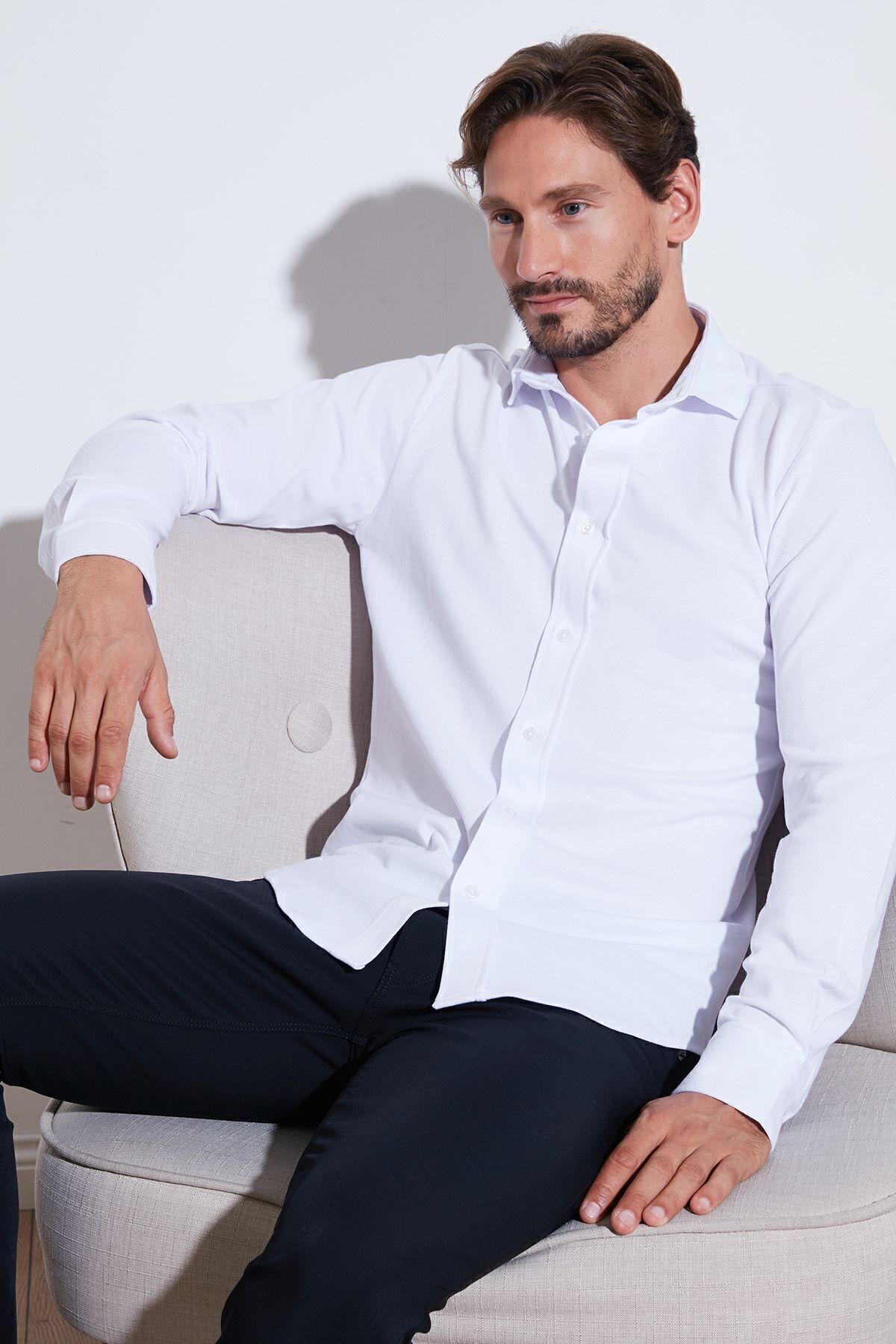 Buratti Cămașă Pentru Bărbați - 100% Bumbac, Croială Obișnuită, Cf25w 113650 Masculin - S
