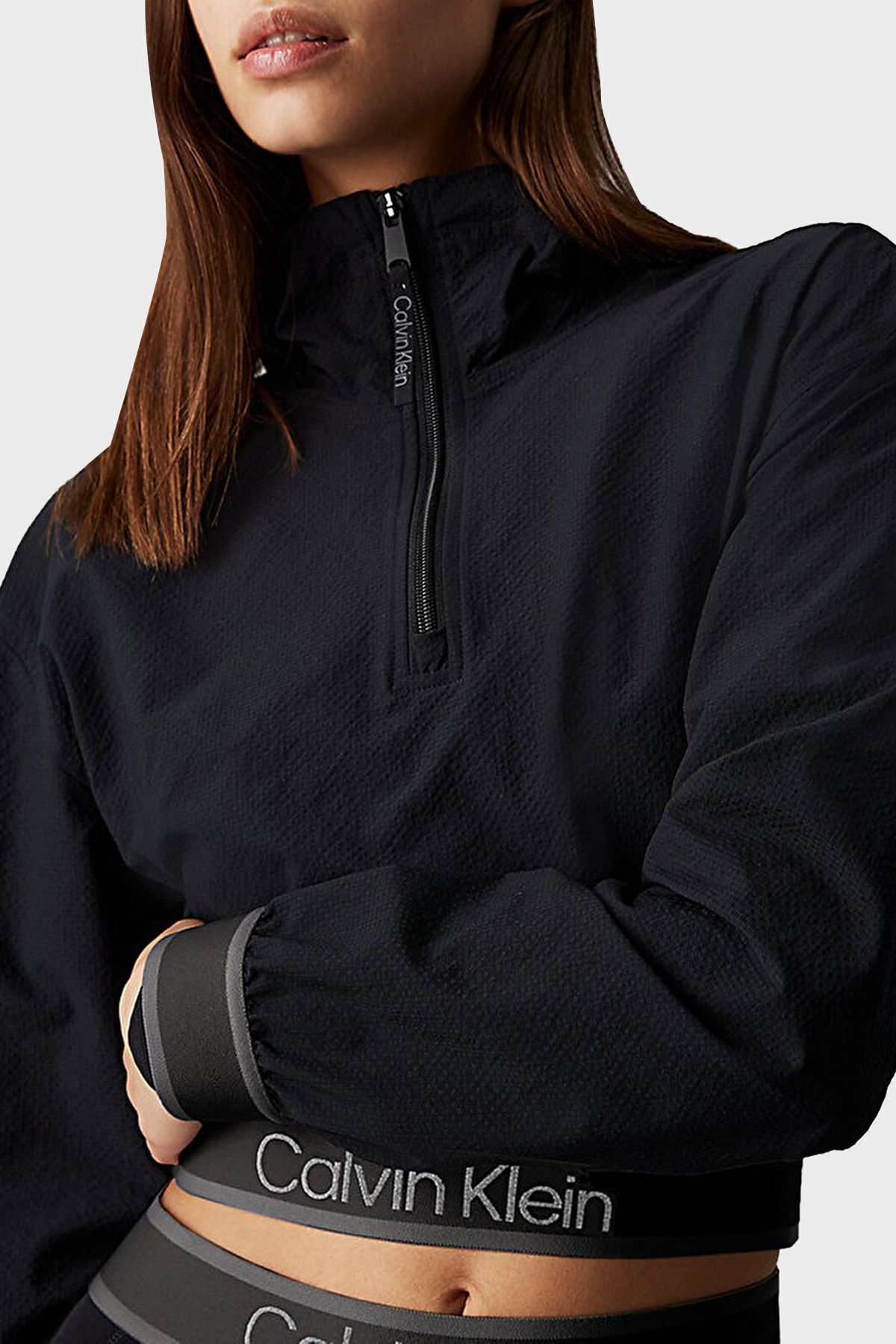 Calvin Klein-Regular Fit Crop Sweat - 00Gwf4J403Bae Sweat Bae 4
