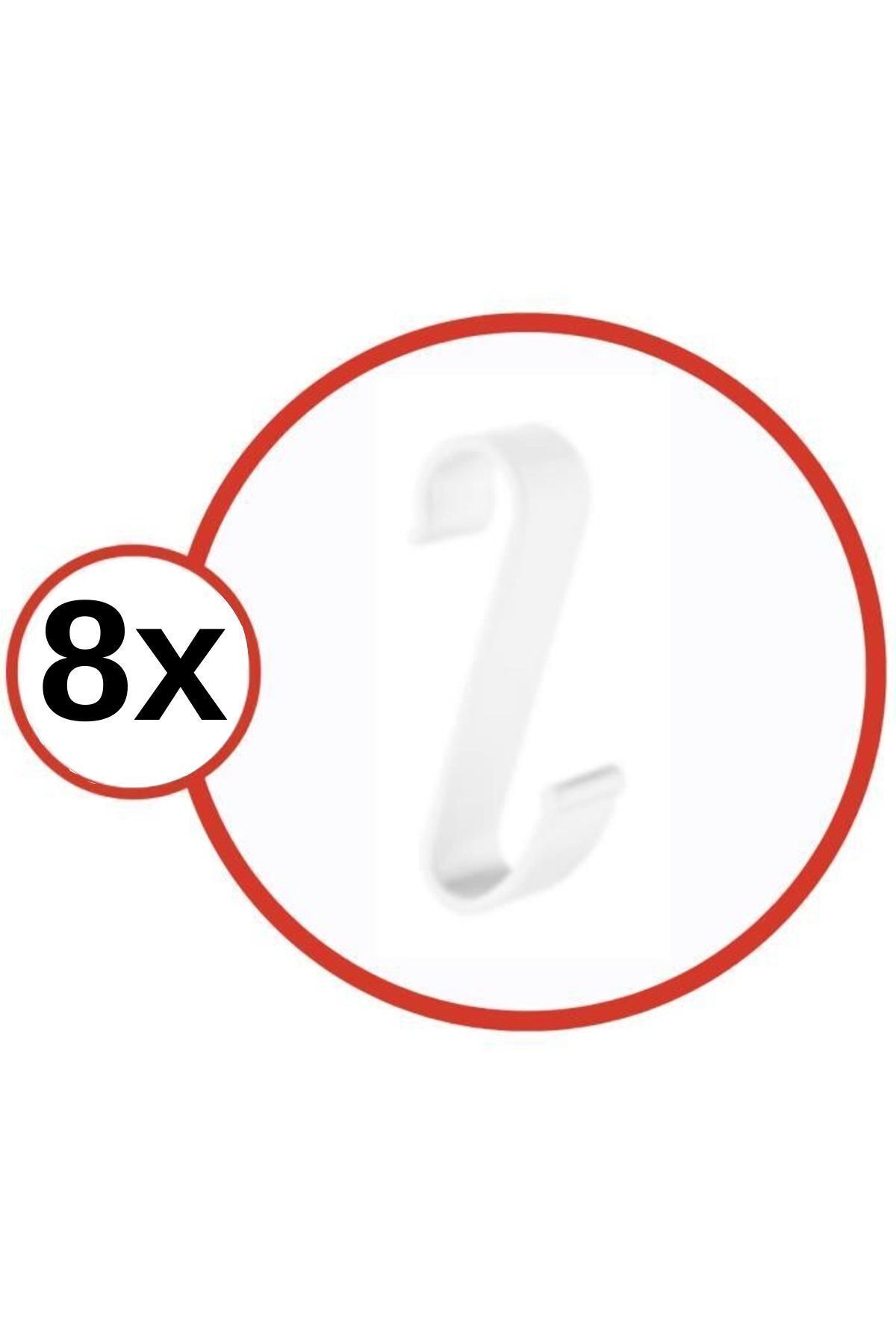 PONÇİK BEBEK 8 Adet Havlupan Duşakabin Askısı, Petek Banyo Mutfak Kancalı Havlu Bornoz Askısı 8'li Set fotoğrafı 3 (önizleme)