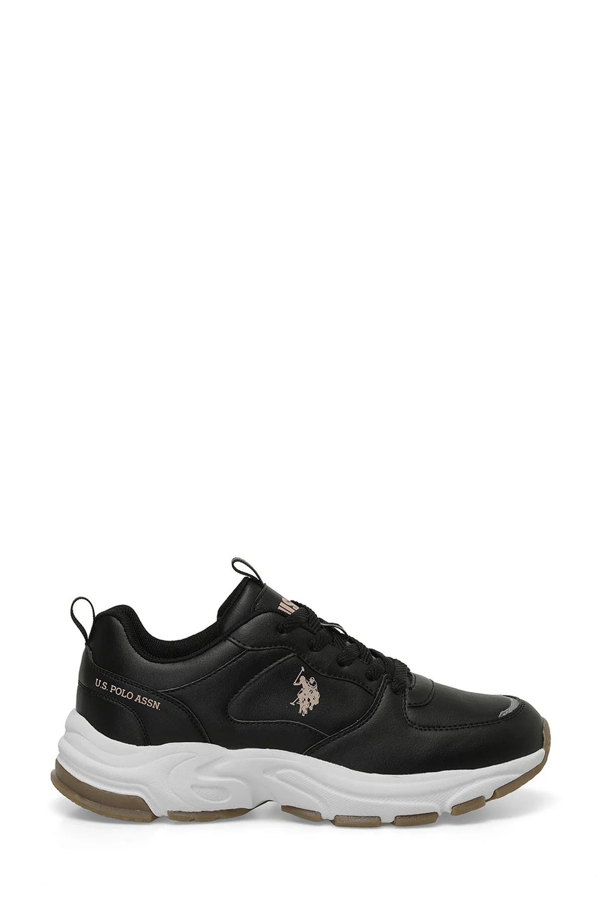 U.S. Polo Assn. Women's Black Sneaker Casual Casual Sneakers