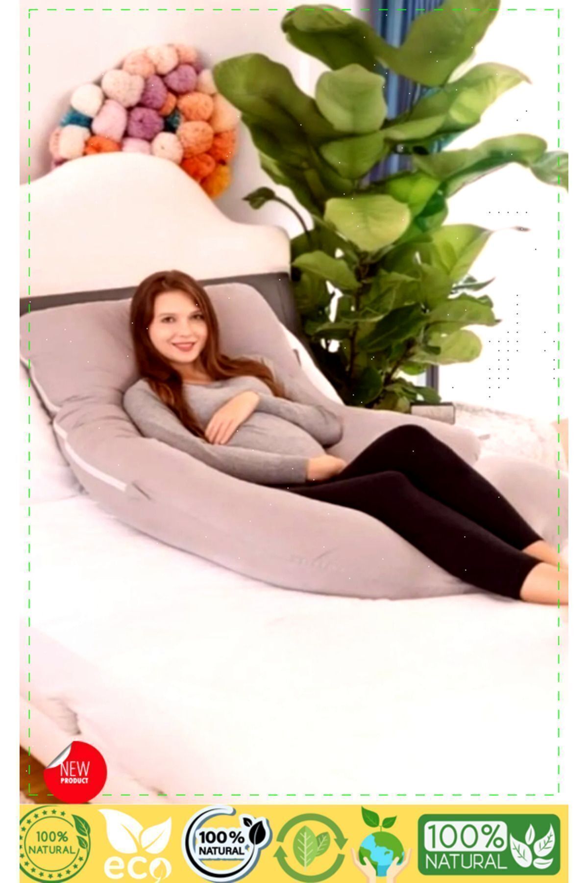 OMZ Çok Amaçlı Hamile Yastığı Bel Yastığı Bacak Yastığı Hamile Uyku Yastıgi Hamile Yastıgi Hamile Deste fotoğrafı 6 (önizleme)