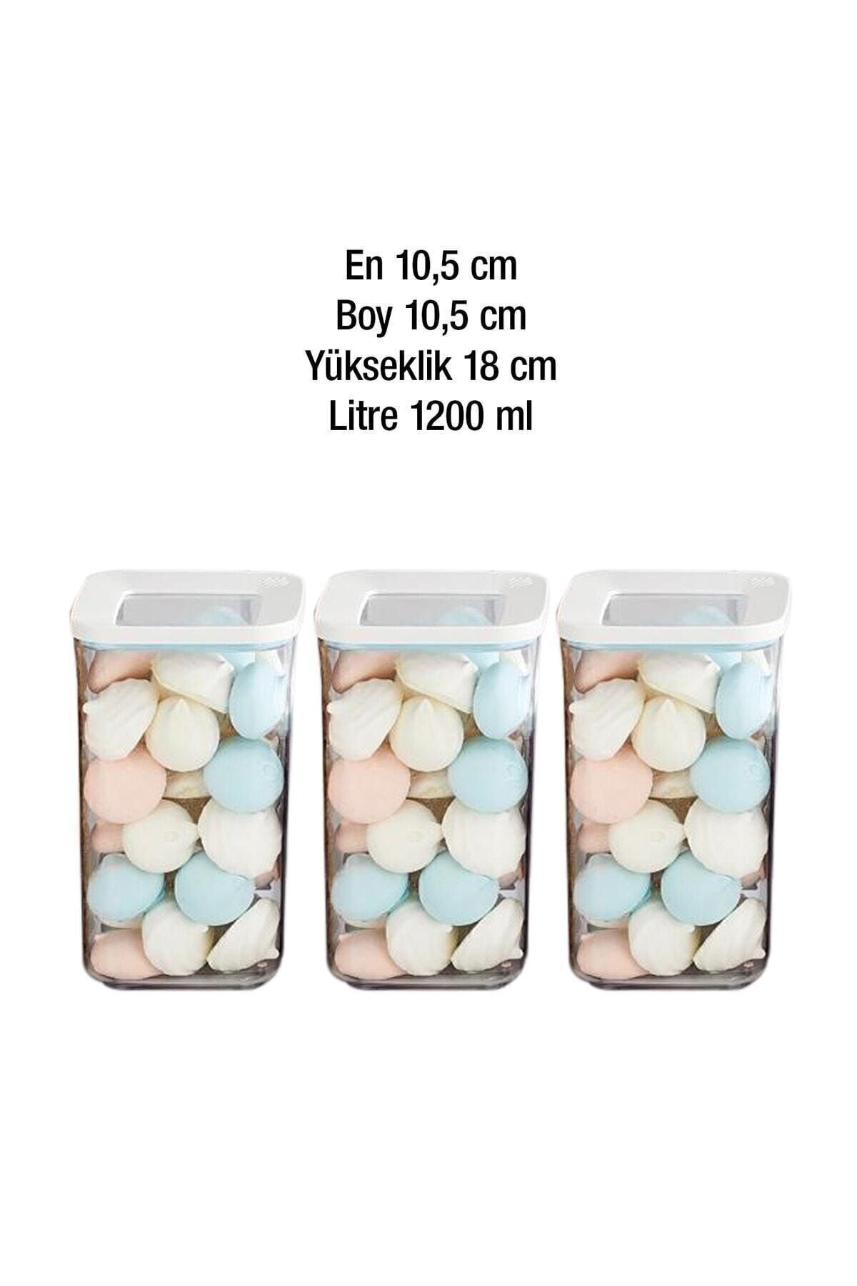 JASPER-JPR-184 حاوية تخزين طعام مربعة 3x1200 مل متعددة الأغراض 3