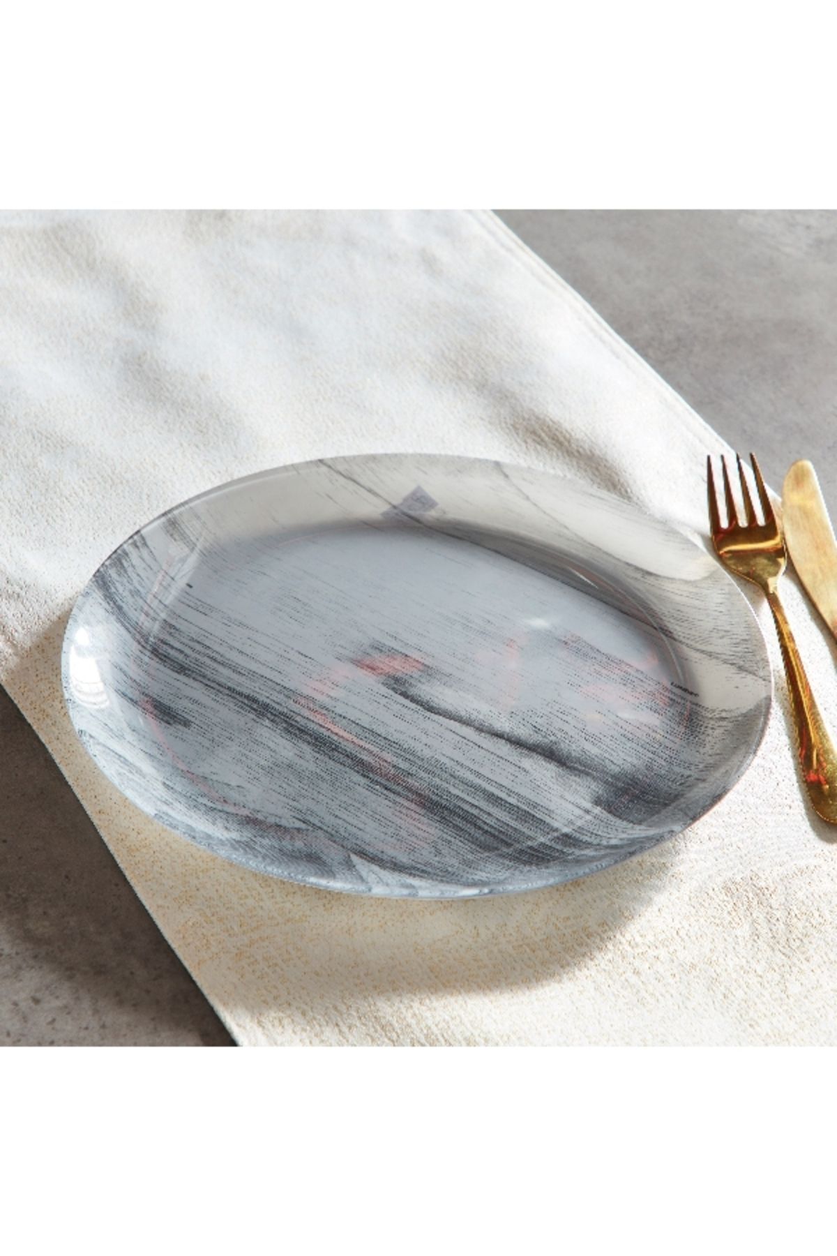 Luminarc-Simply Grey Wood Dinner Plate - 26 cm 2