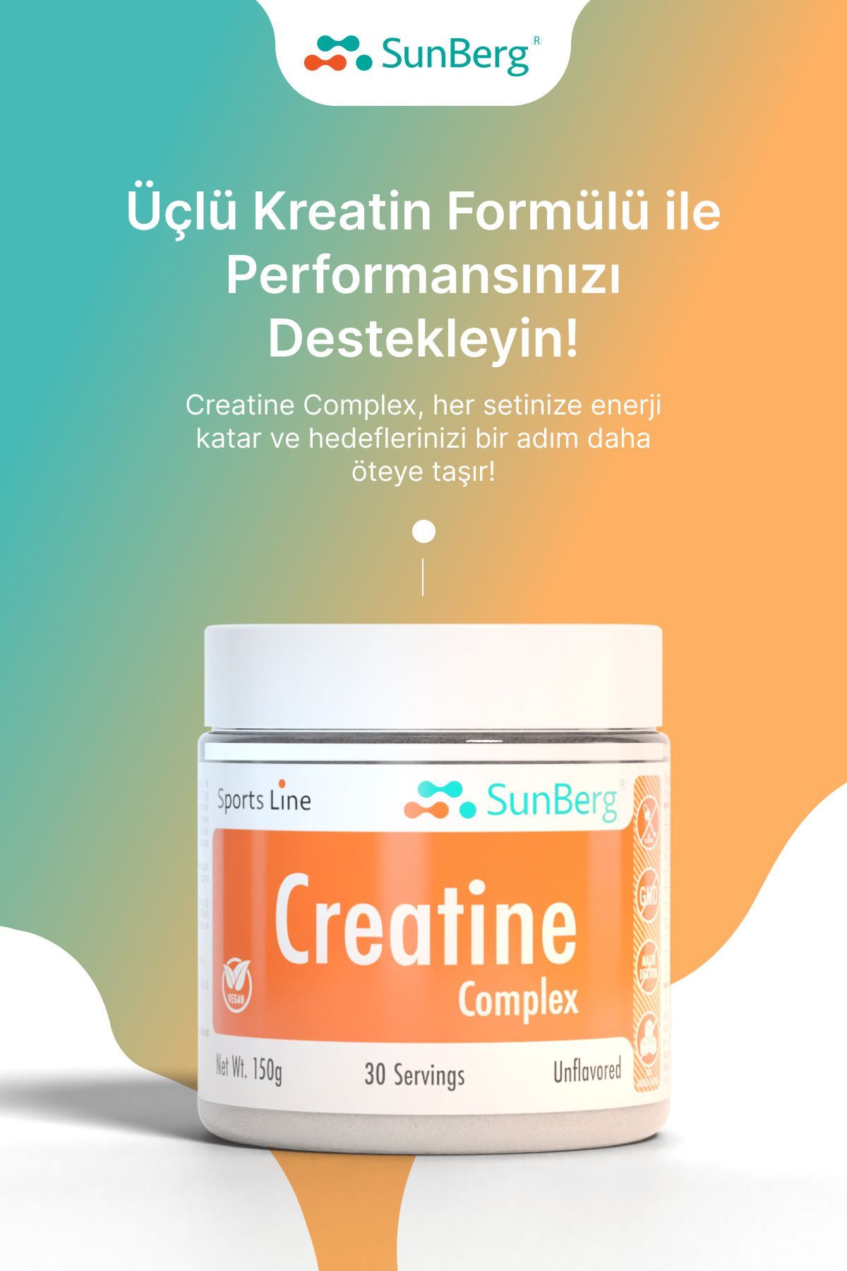 SunBerg-Creatine Monohydrate, Creatine HCL and Tricreatin Malate - Creatine Complex 2