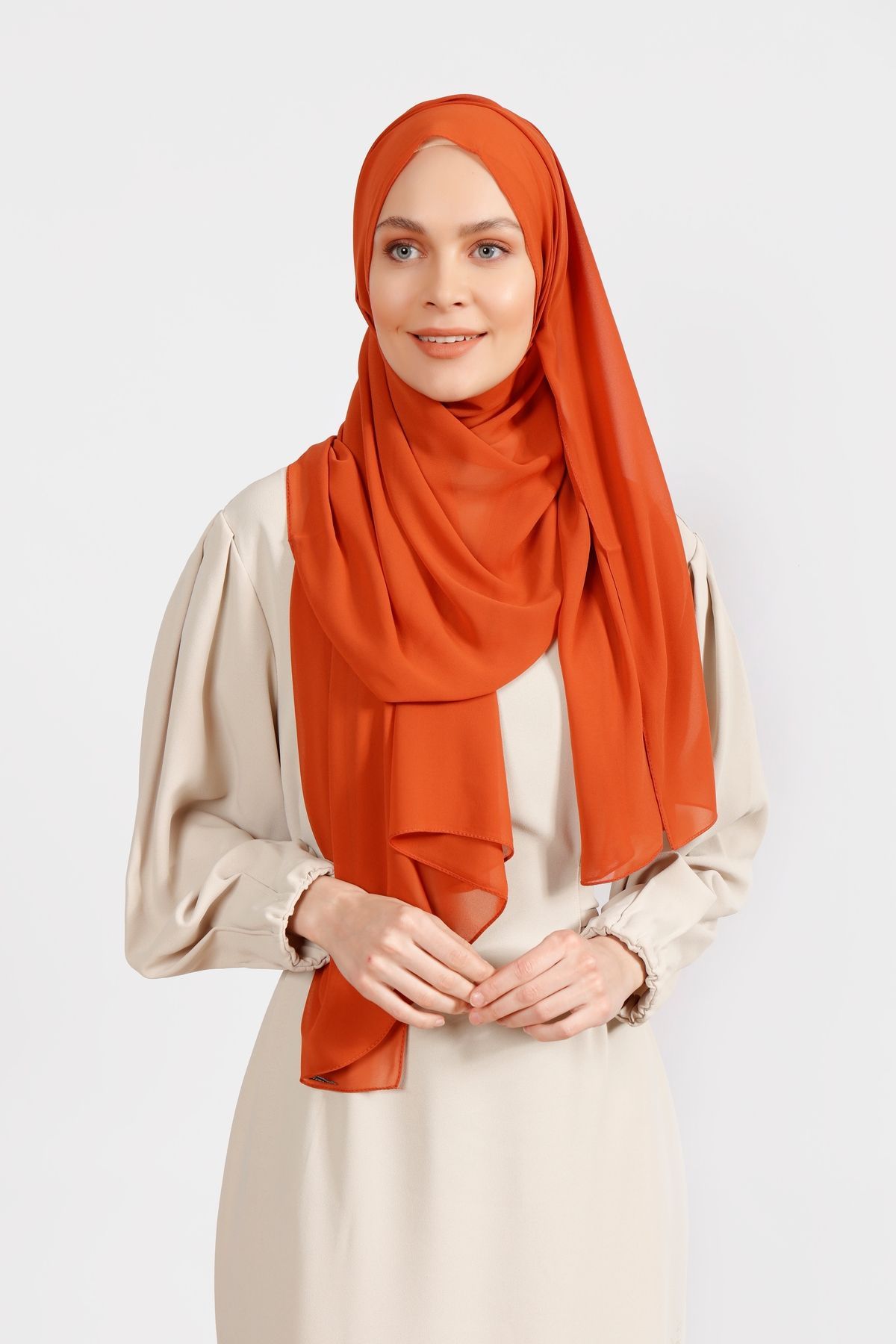 Differenza-Open Tile Crepe Chiffon Shawl 2