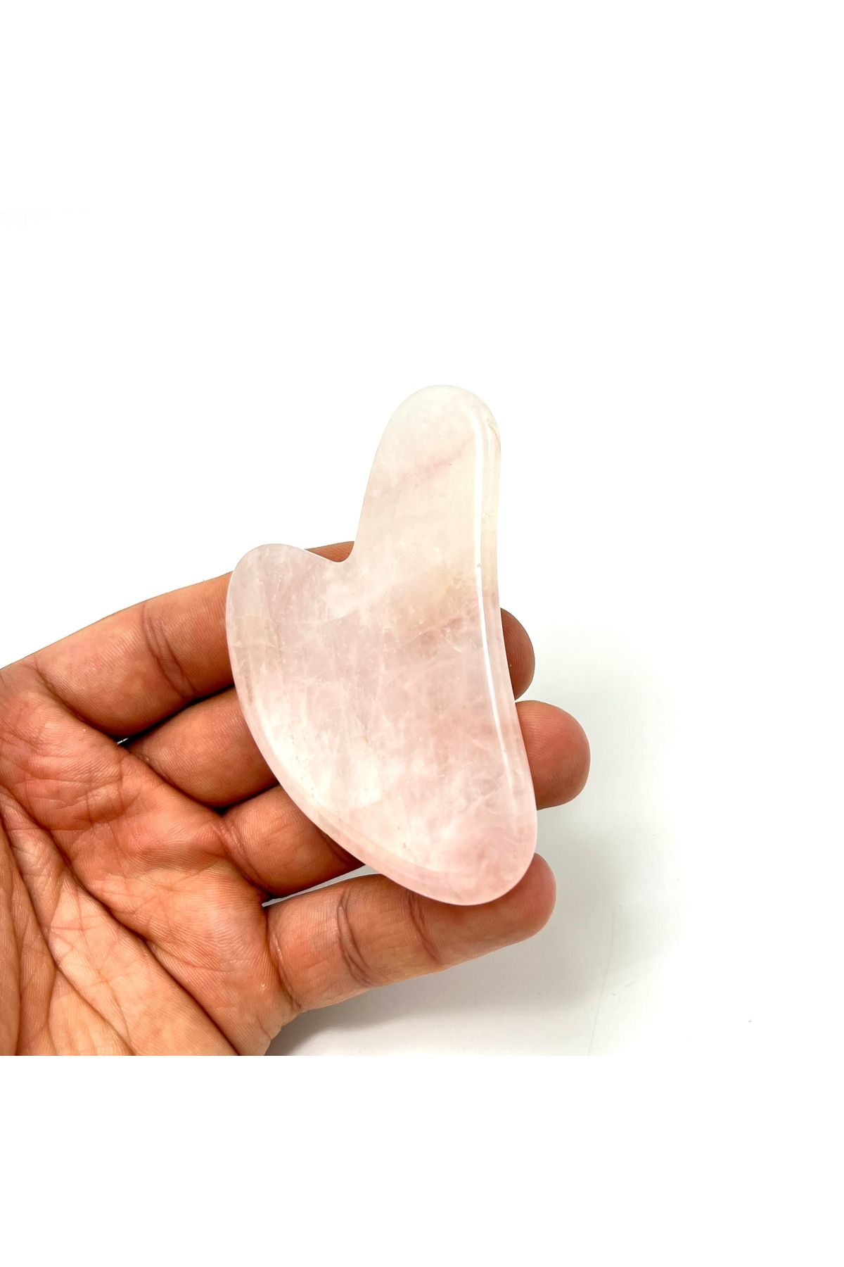 Sertifikalı Pembe Kuvars 1. Sınıf Kalite Gua Sha Doğal Taş Masaj Aleti — بژ ydtma8 — تصویر 4 از 8