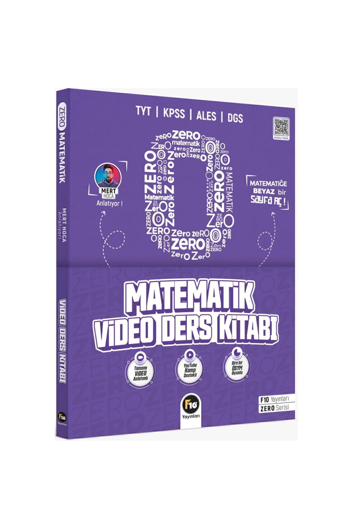 F10 Yayınları Mert Hoca Zero Serisi Matematik Video Ders Kitabı