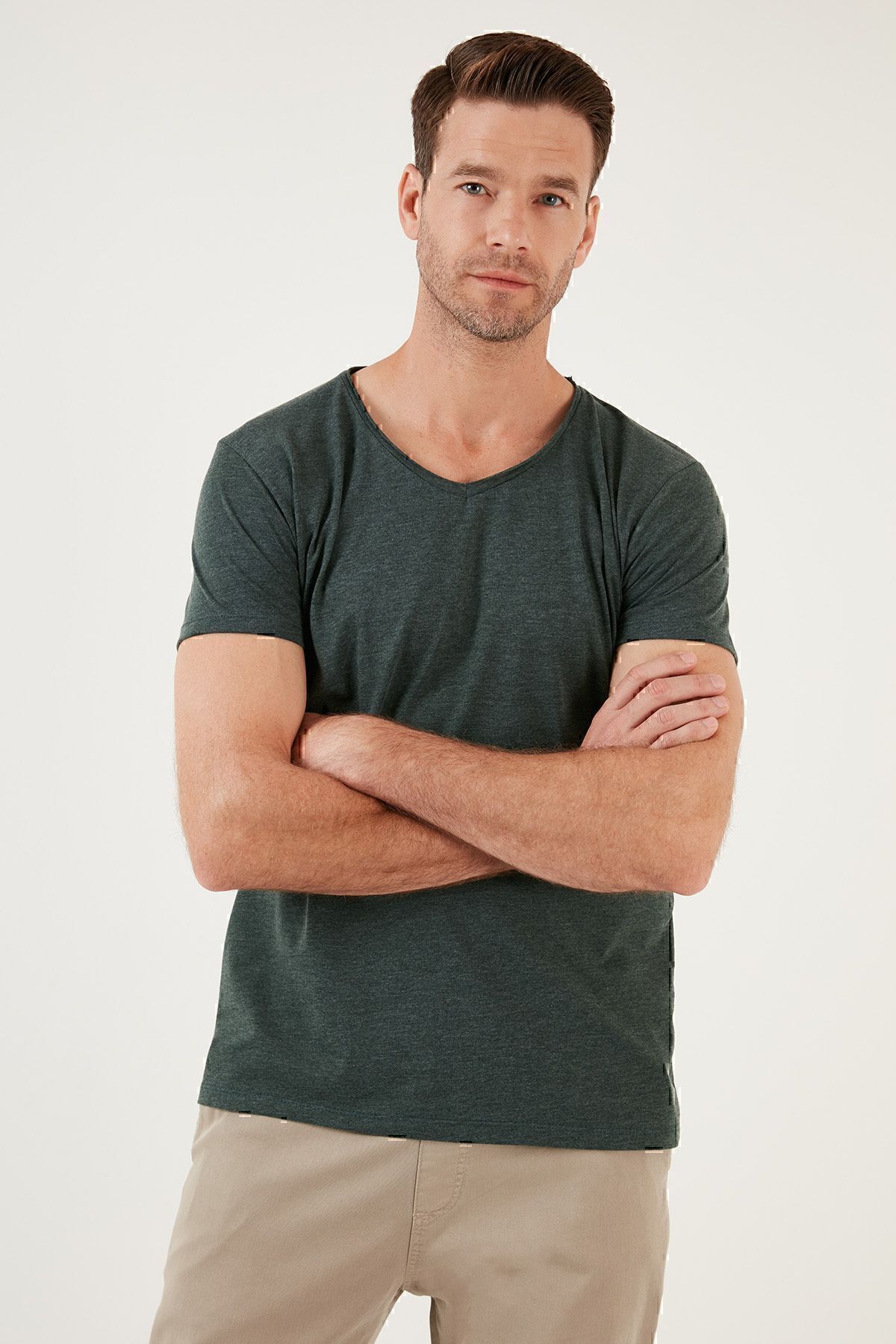 تیشرت مردانه خاکی بوراتی | 5412001 اورجینال - تصویر 4