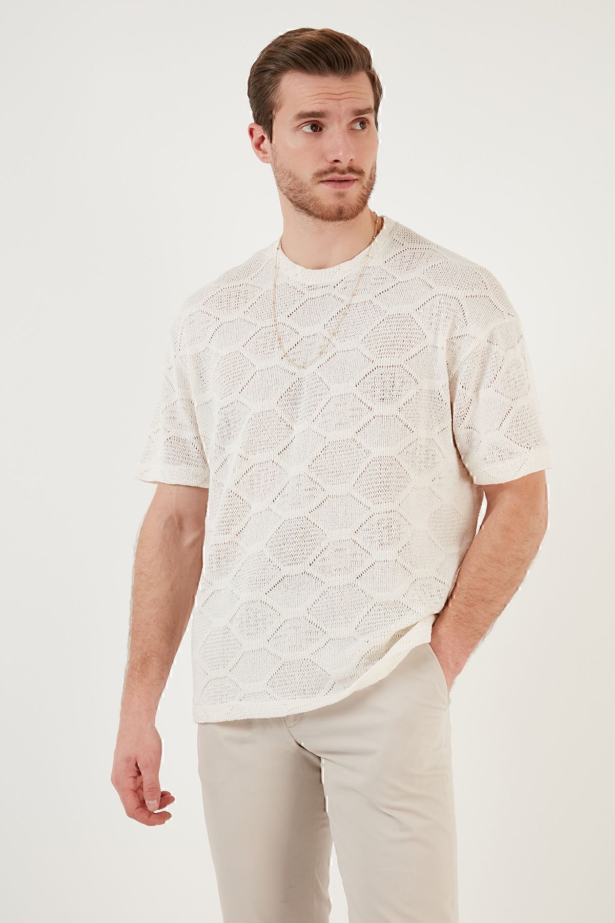 تیشرت مردانه اکرو بوراتی | CF24S218032 اورجینال - تصویر 5