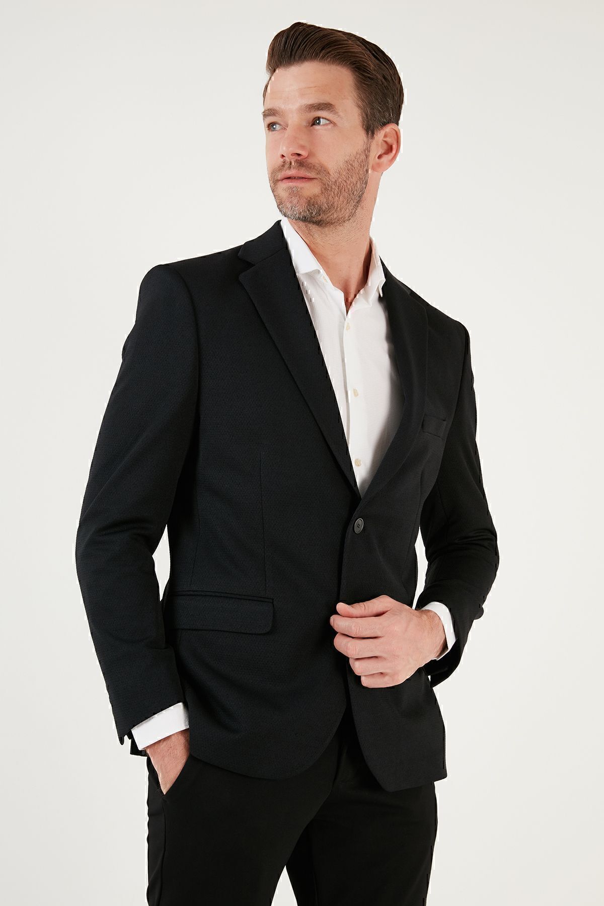 ژاکت مردانه 6 Drop Slit Slim Fit jacket 6601010 Buratti