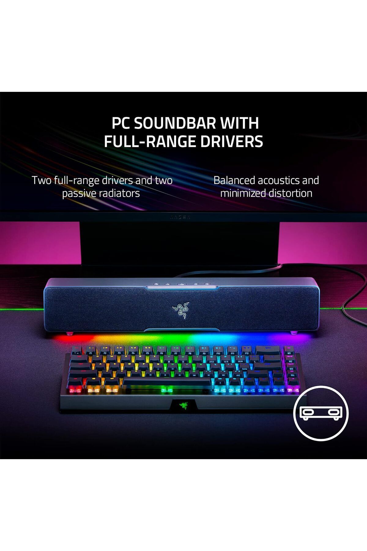 RAZER-Leviathan V2 X: PC Soundbar 2