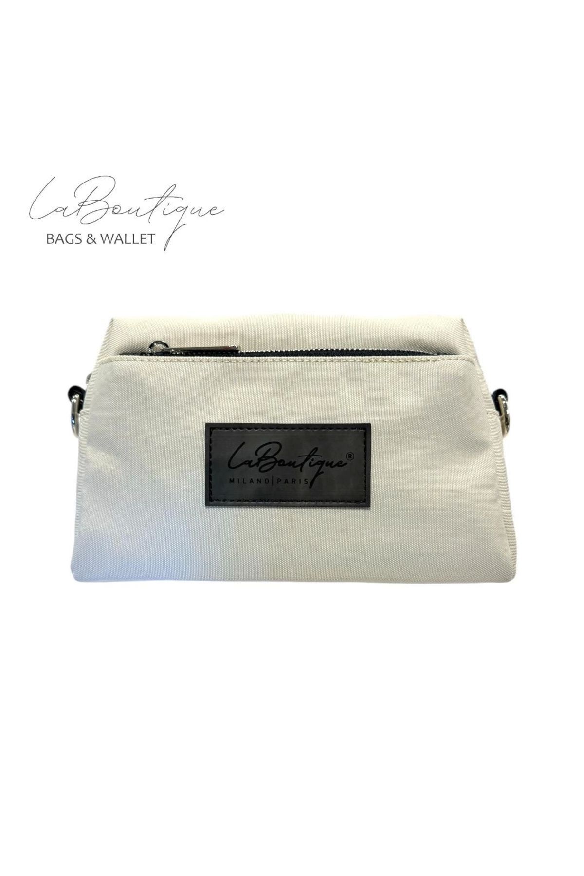 LA BOUTIQUE-LB Bag 7160 - Țesătură bej impermeabilă 2