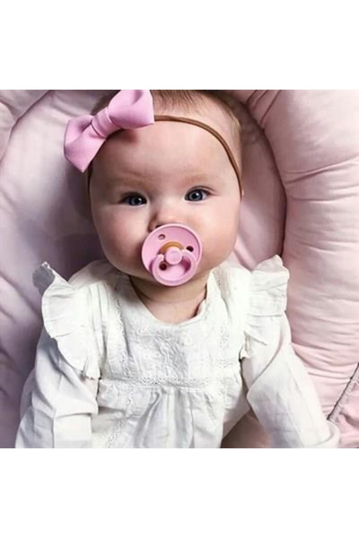 پستانک لاستیکی صورتی ۰ تا ۶ ماه