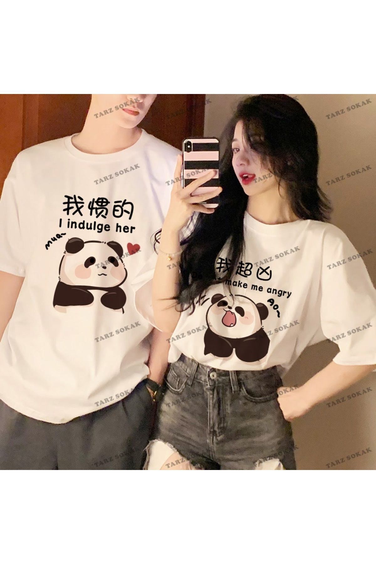 2 Pcs Tir Harajuku Style Couple Lover Outfits Couple Clothing New Season