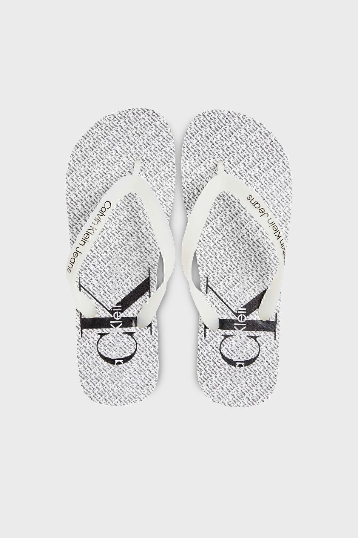 دمپایی سفید مردانه Flore YM0YM0095201W مردانههان YM0YM00952 01W Calvin Klein