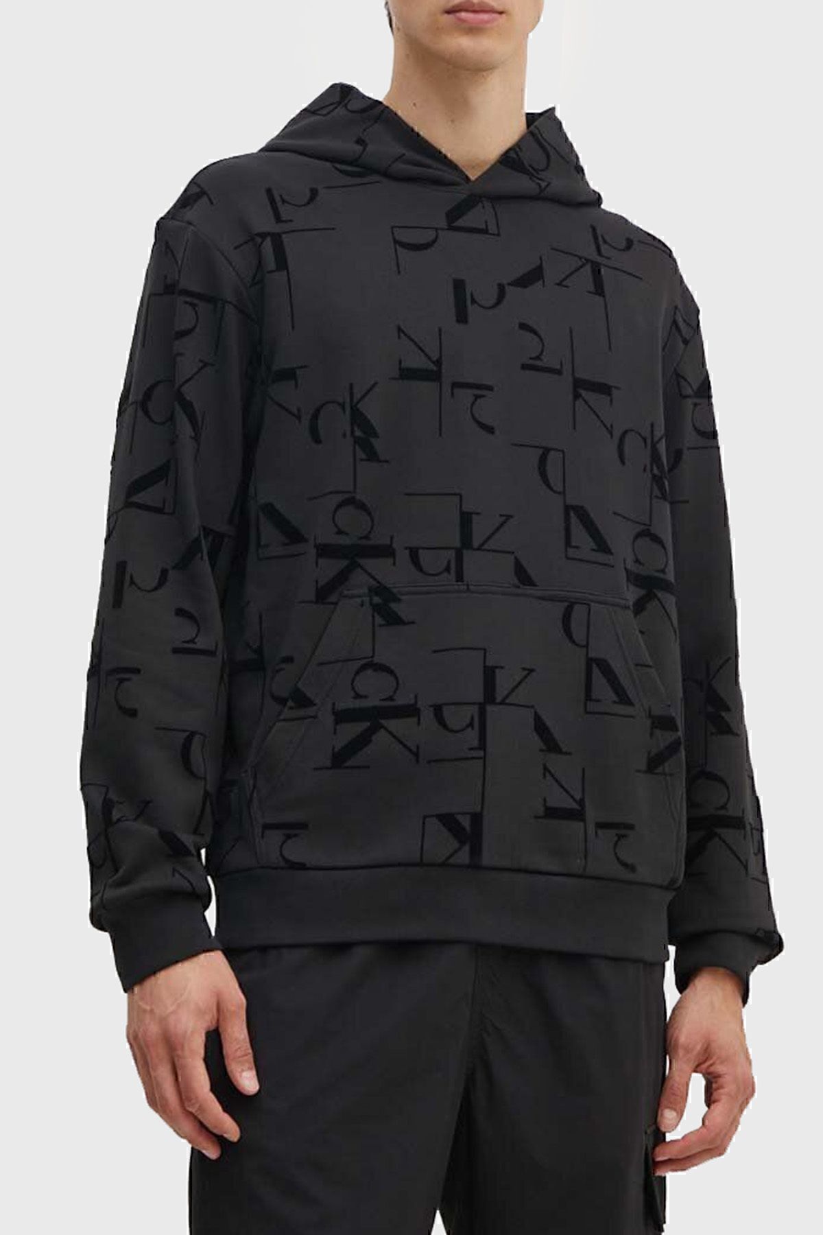 سویشرت مشکی مردانه عرق J30J3256420GK J30J325642 0GK Calvin Klein