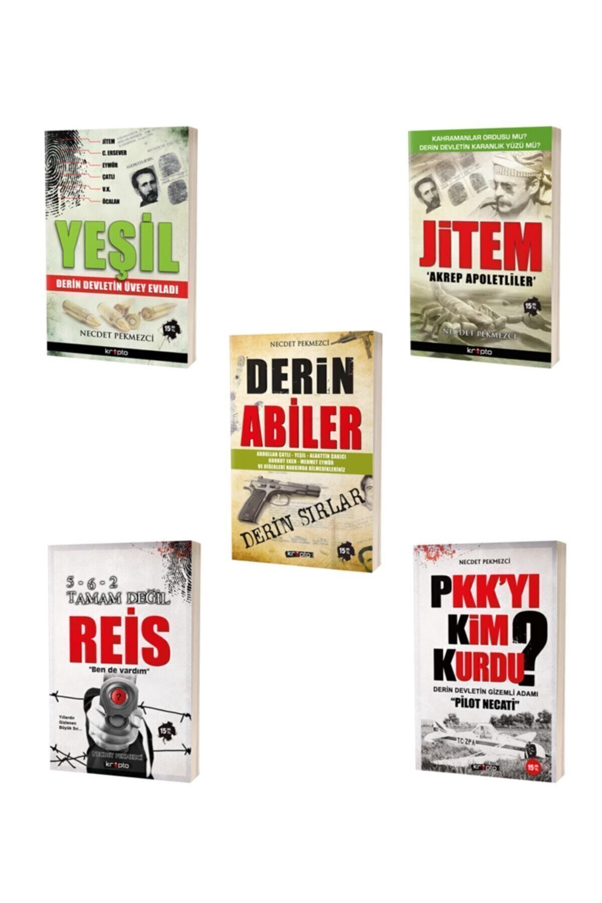 Kripto Basım Yayın Derin Abiler & Derin Sırlar - Derin Devlet Kitap Seti / 5 Kitap / Çatlı, Yeşil, Ersever, Jitem