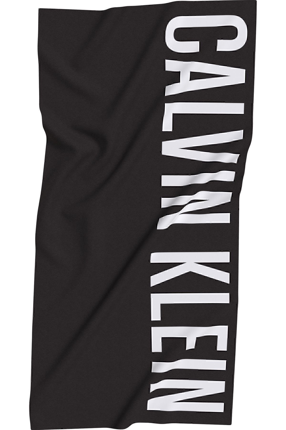 Calvin Klein Unisex Brand Logo Cotton Black Beach Towel Suitable for Beach and Sea Use Ku0ku00117 beh Trendyol