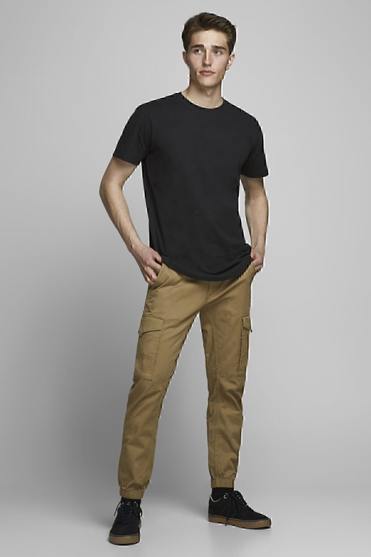 تیشرت مردانه مشکی جک اند جونز | TYC00397233227 اورجینال - تصویر 4