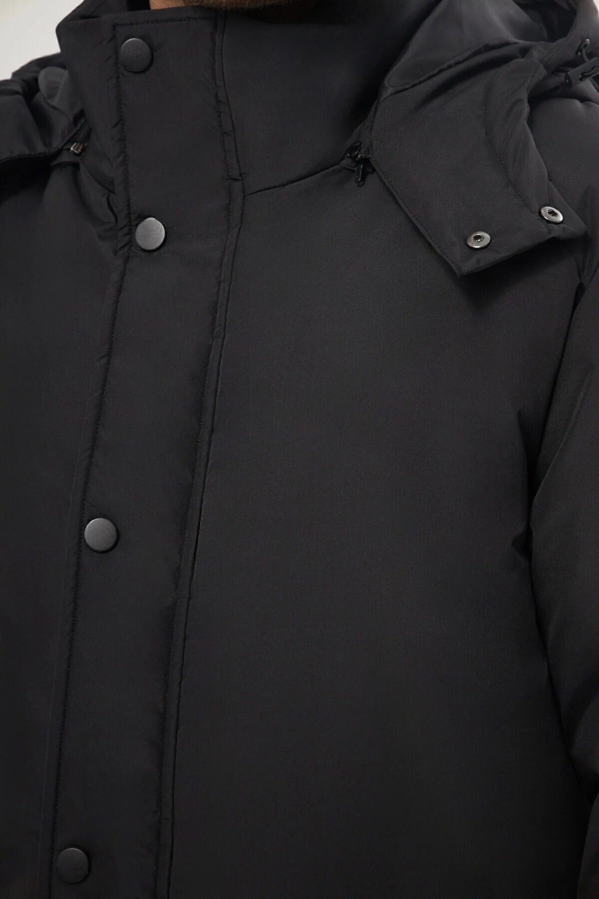 D1fference-Pánská zimní bunda - odnímatelná kapuce, větruodolná, design Parka 4