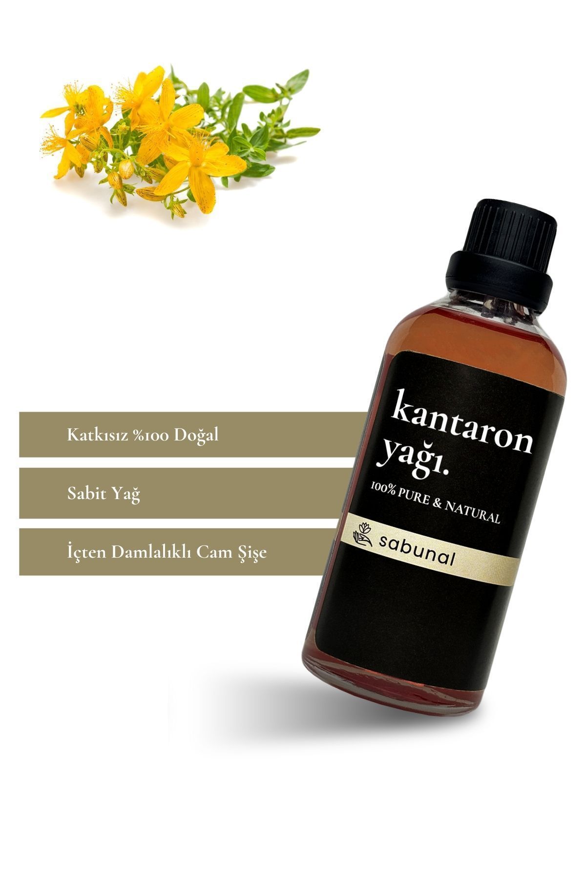 روغن مخمر سنت جان 100 میلی لیتر روغن طبیعی تجدید کننده و ترمیم کننده در برابر مشکلات مختلف پوستی sabunal