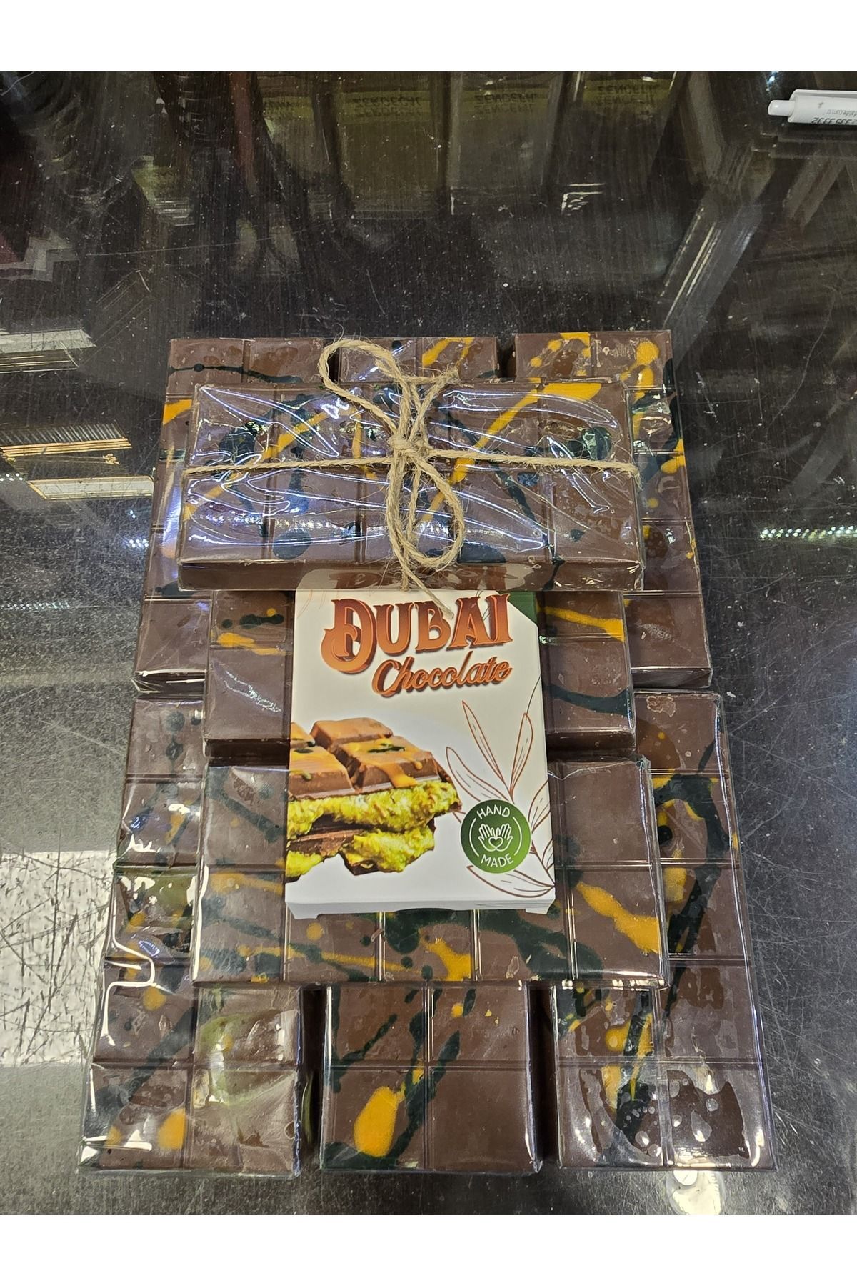 kadayif au chocolat et à la pistache de dubaï