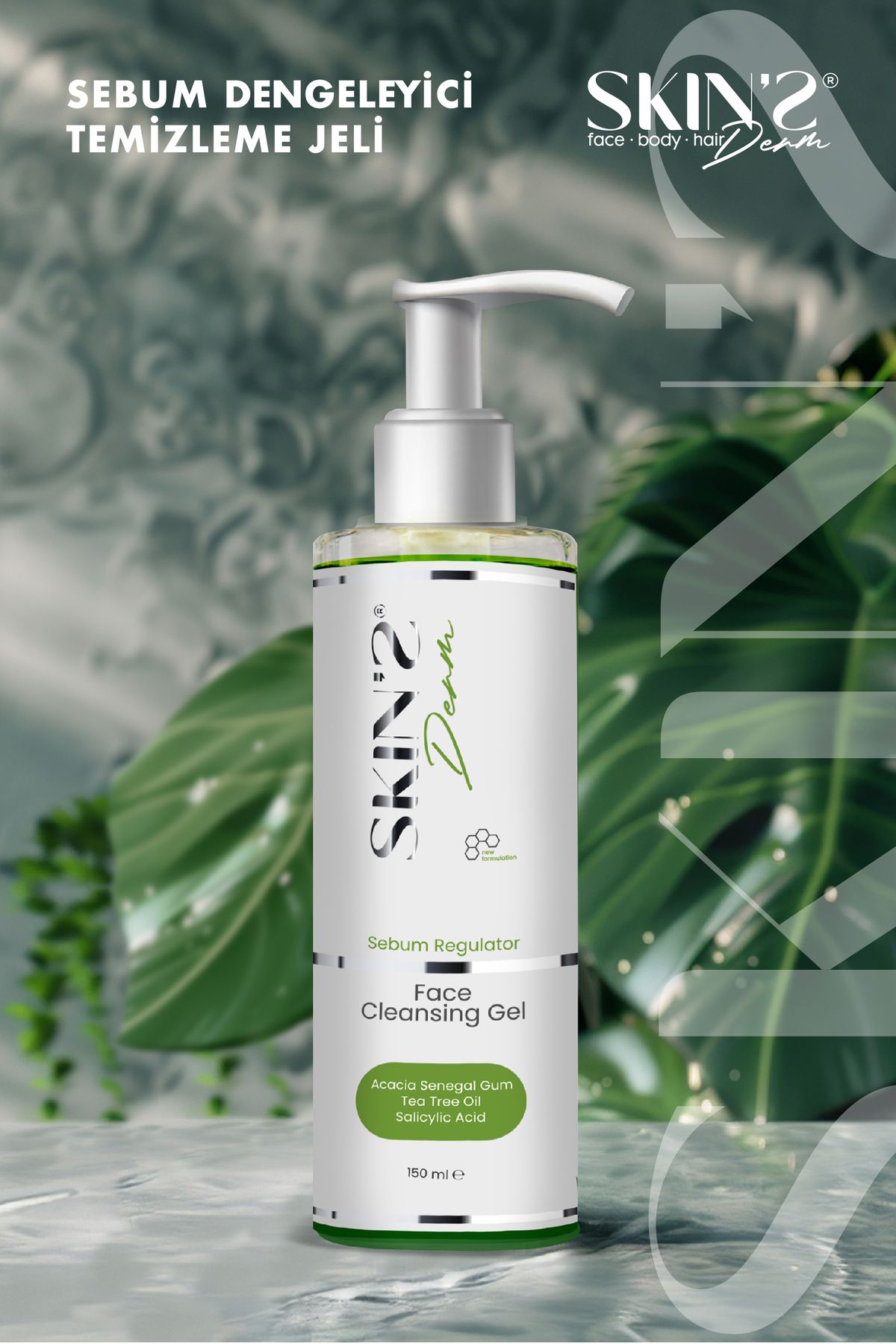 Skins Derm Sebum Regulator Face Cleansing Gel. — SDSBG — تصویر 3 از 3