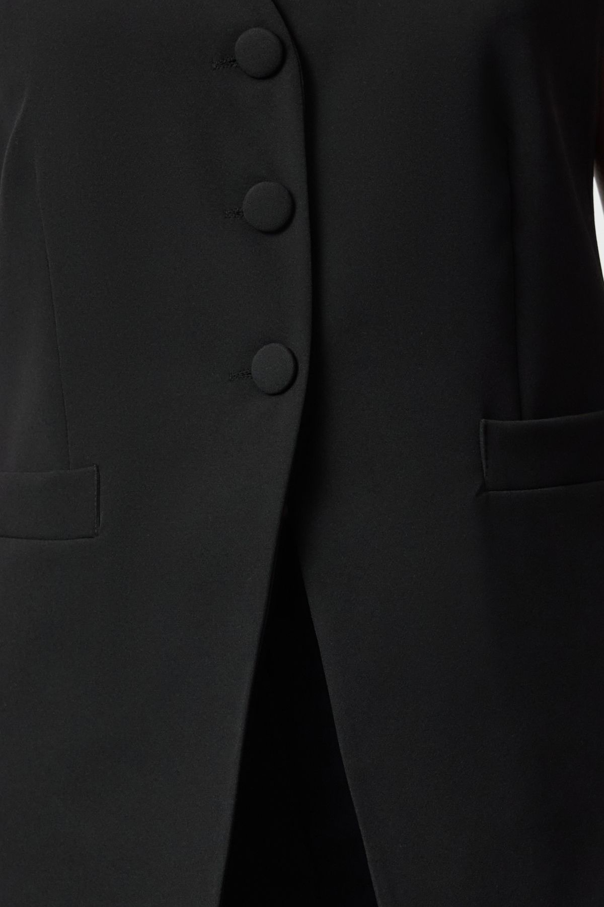 Trendyol Collection-Černá tkaná vesta - Twoaw25Ye00054 3