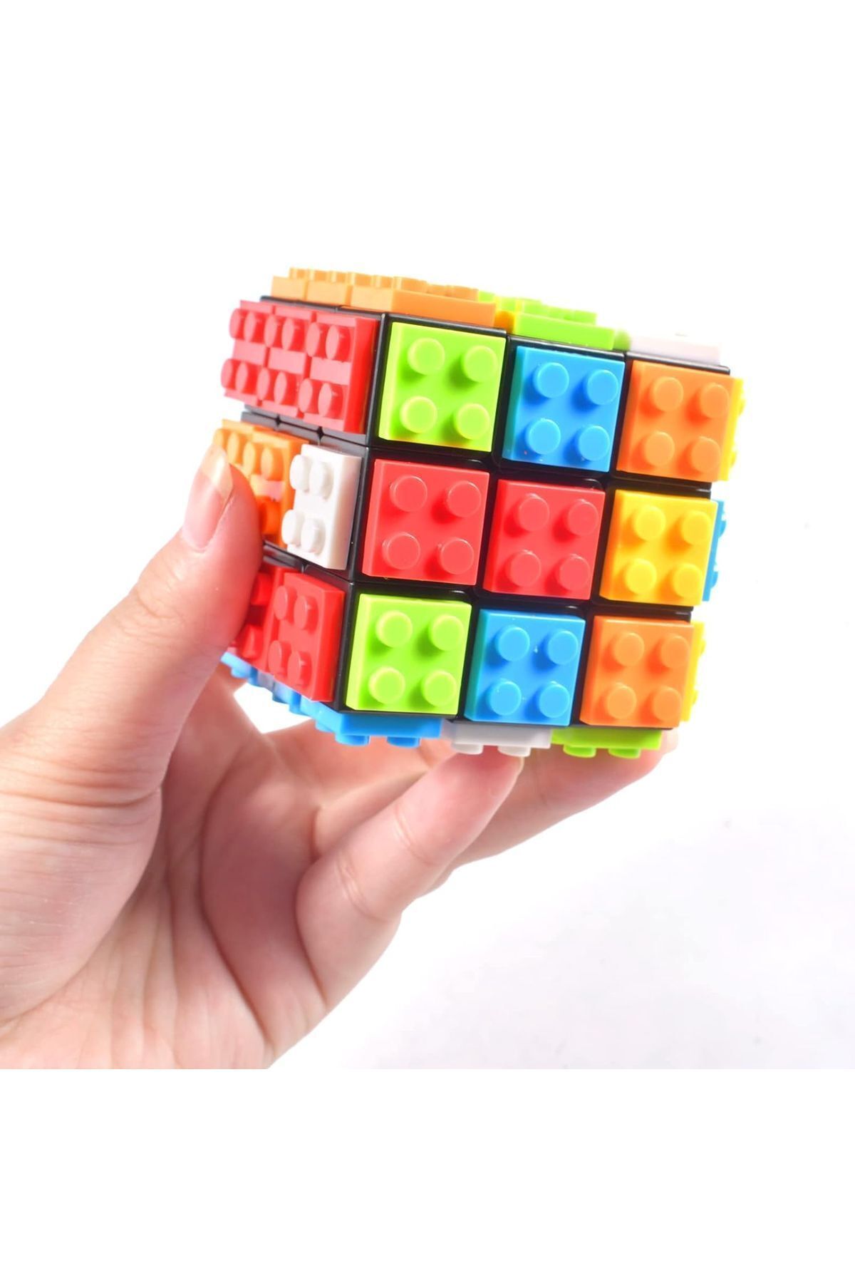 TOYFEST-3X3 Colorful Jigsaw Puzzle - Intelligence and Mind Cube with Plug-In Removable Structure 7