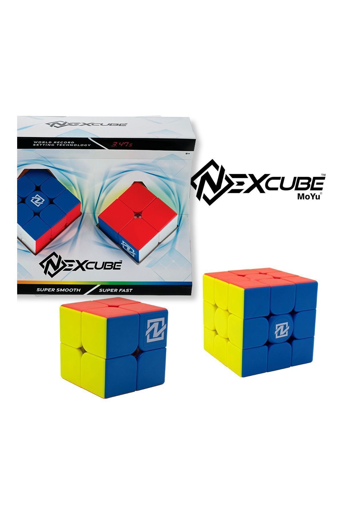 TOYFEST-Nexcube 2X2 + 3X3 Classic Set Intelligence Cube Intelligence Cube Rubik Cube 2