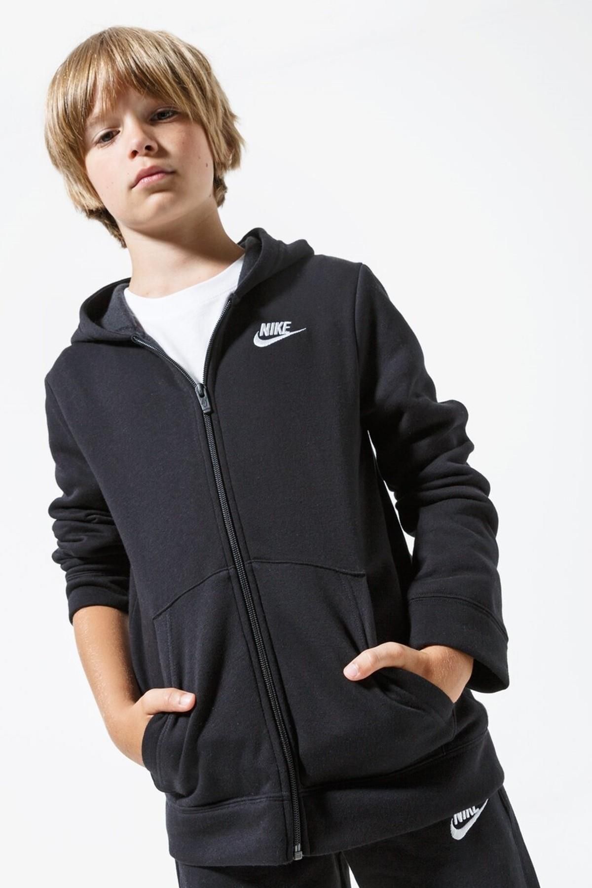 Nike Sportswear Fleece Gray Kids Tracksuit Pamuklu Cocuk E ofman Tak m Siyah Fiyat Yorumlar Trendyol