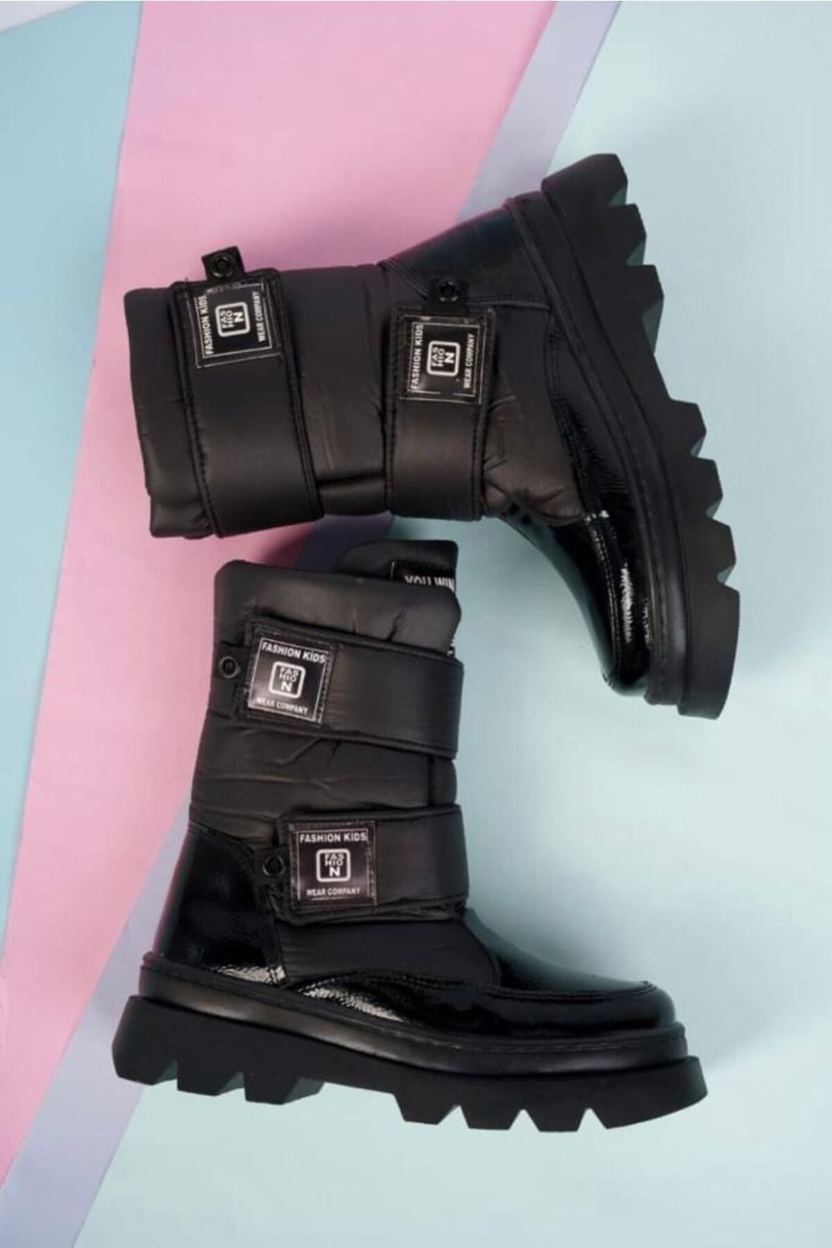 Prego-Children's Boots with Polar Inside Thermo Non-Slip Sole Velcro 3