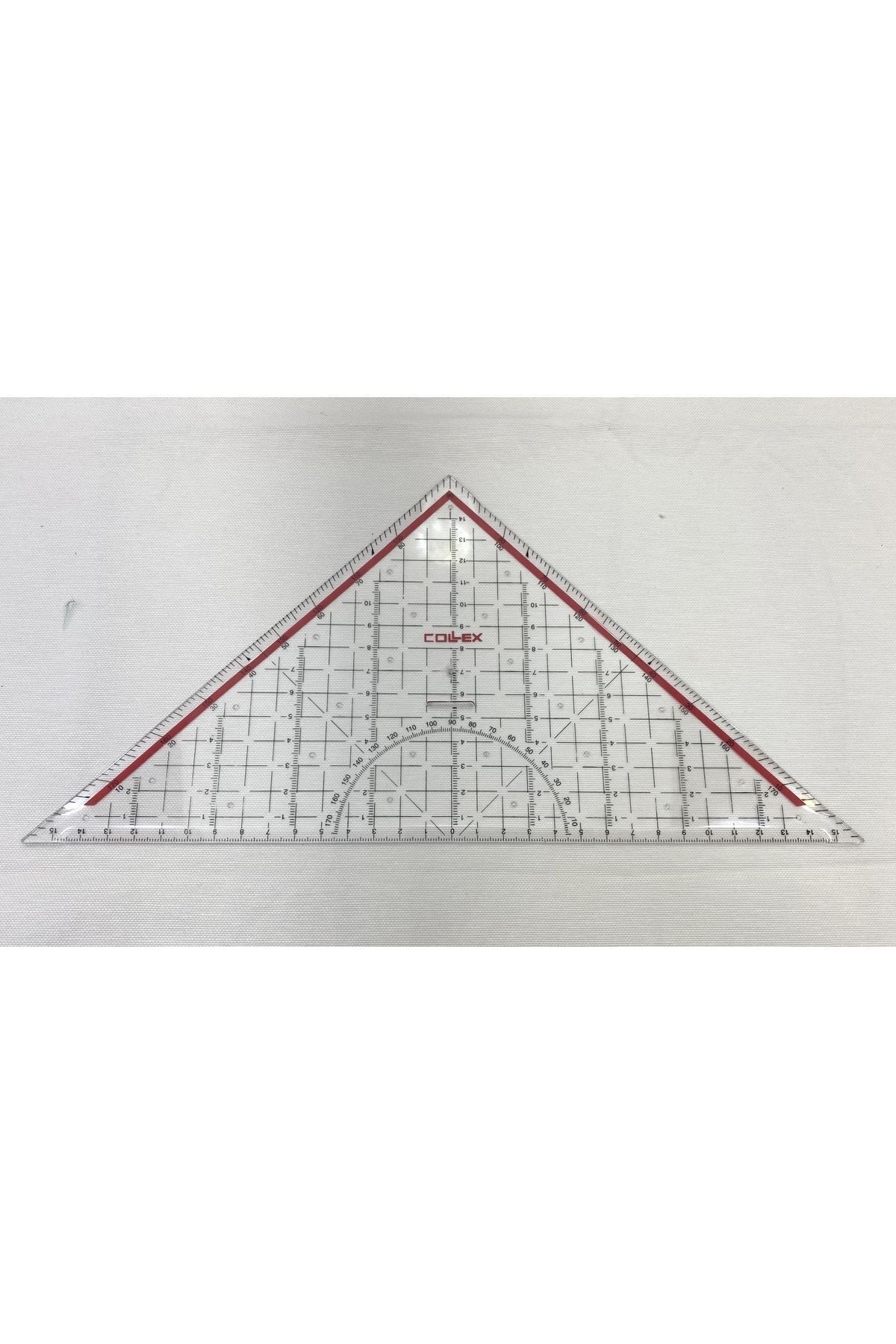 Tansel Tuhafiye-8-Piece Riga Ruler Set and Geoderic Triangle Miter Ruler 4mm Double Sided - Riga Set 2