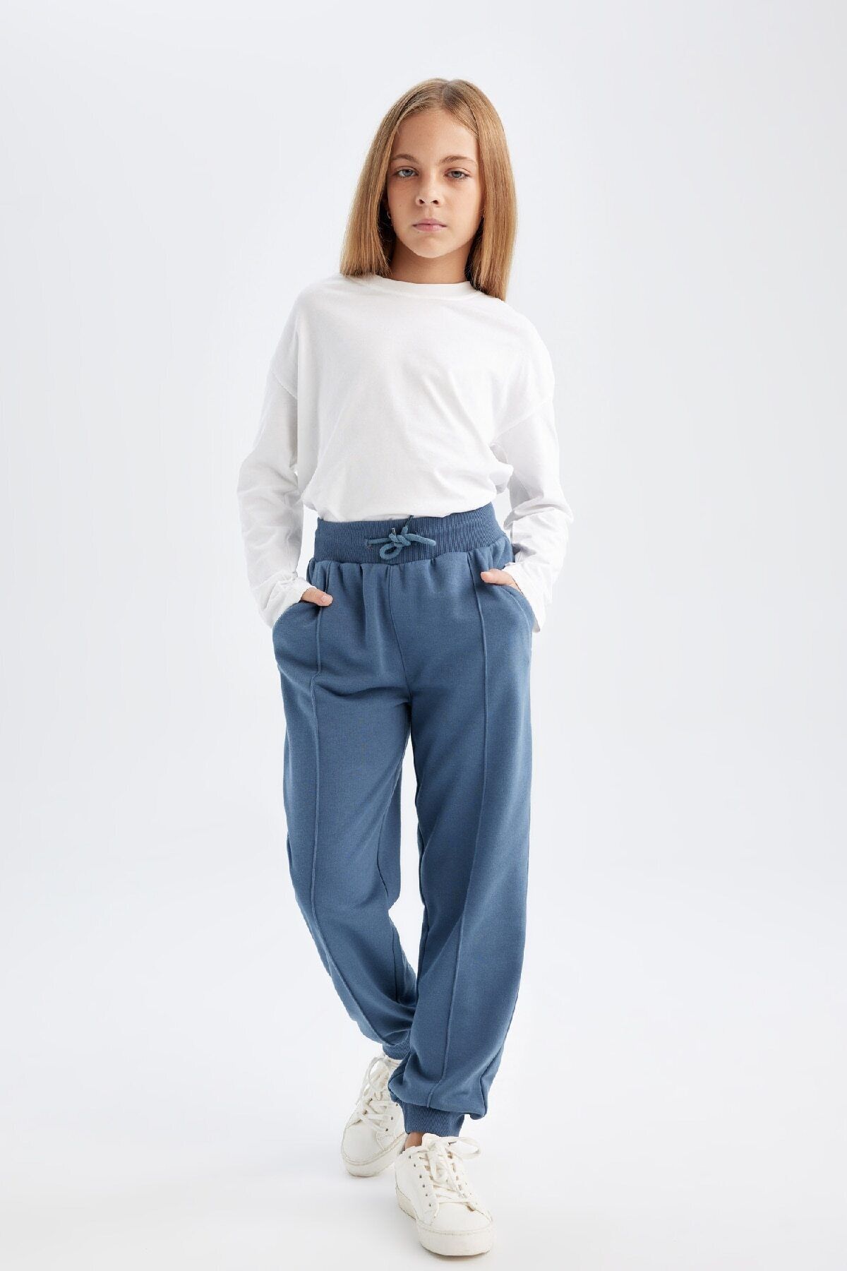 DeFacto-Girl - Basic Jogger Sweatpants with Elastic Waist and Pockets D0731A824Au 3