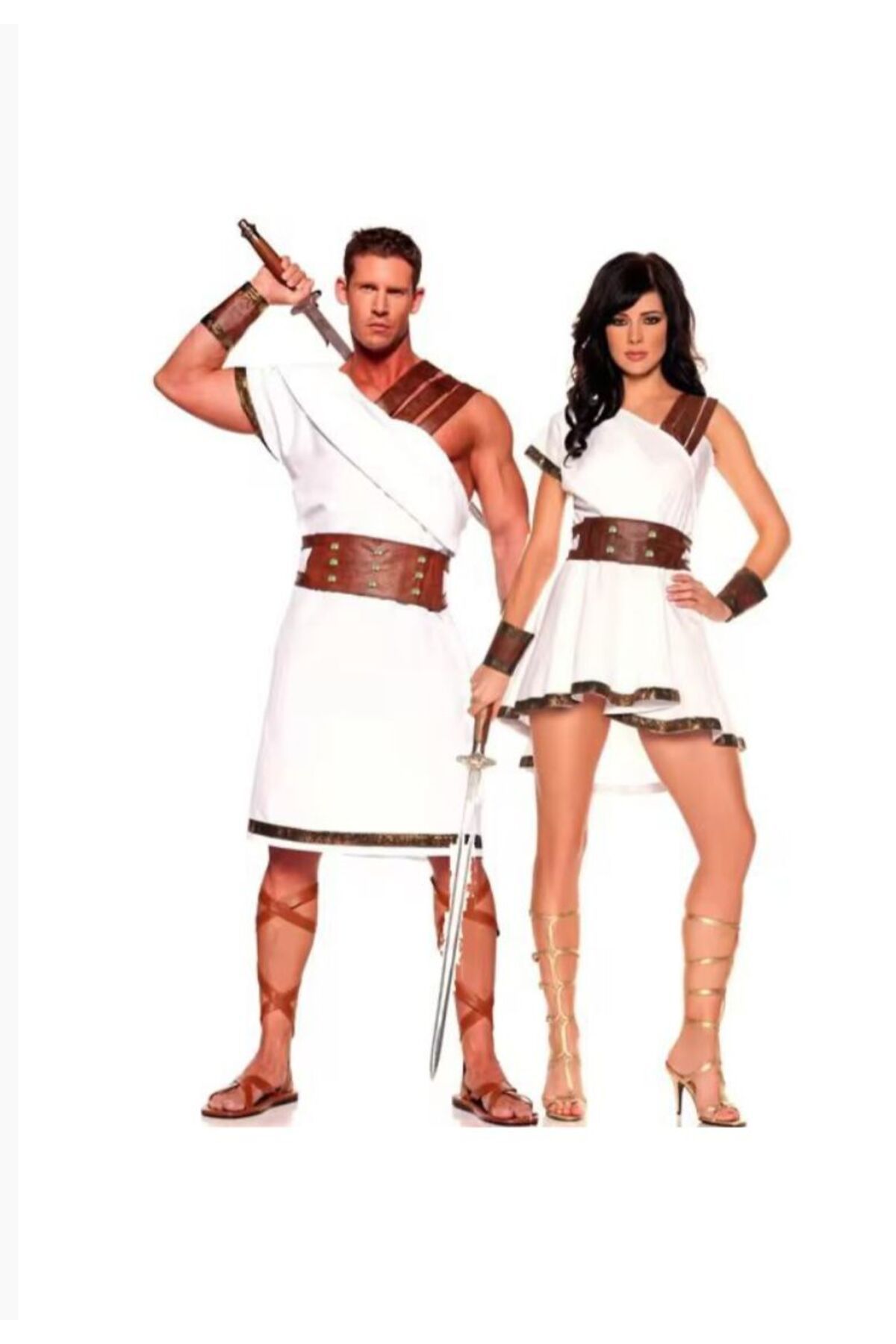 Kadıköy Kostüm-Ancient Greek Female Warrior Costume Women Roman Egyptian Warrior Gladiator Costume 2