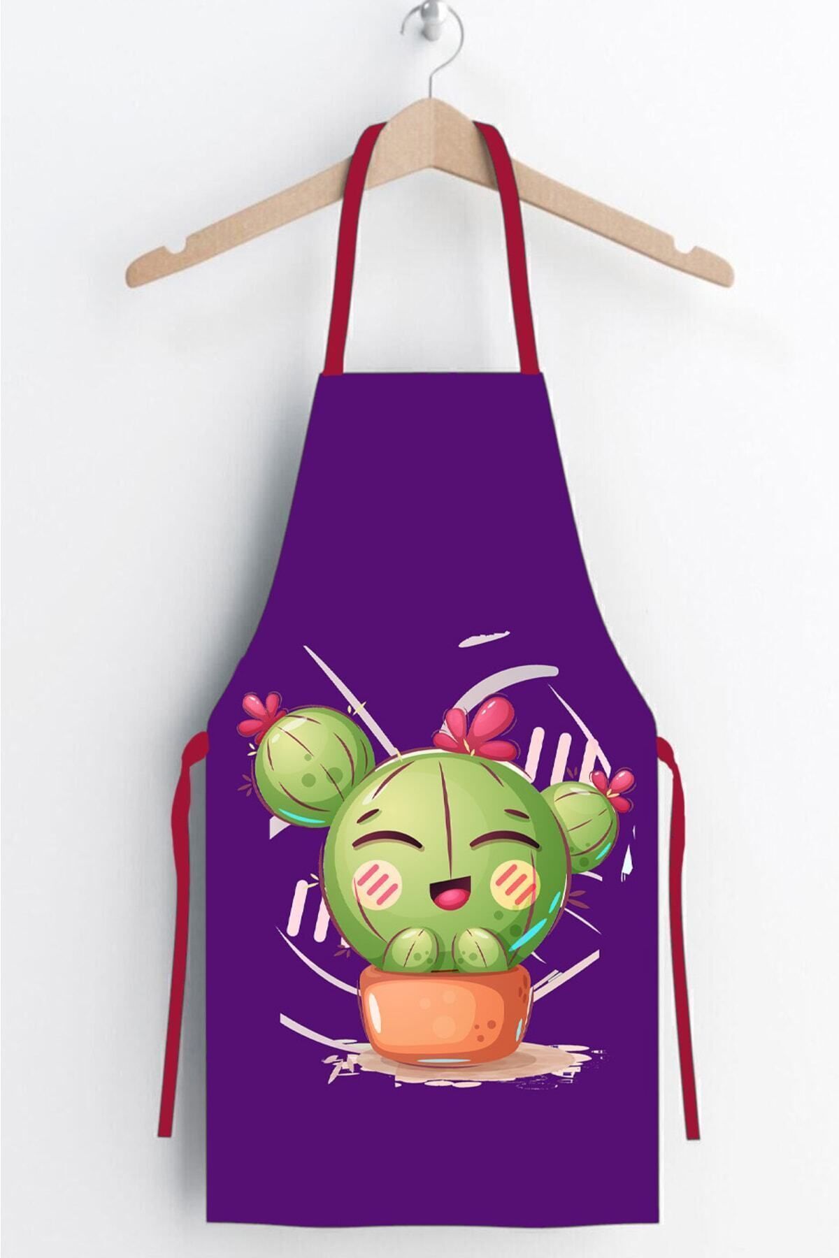 AYSHOME-Ays Home Cactus Pattern Children's Kindergarten Activity Apron 2