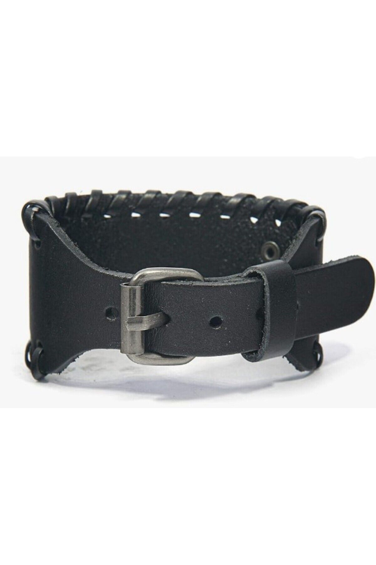 Visale Store-Vegan Leather Viking(Valknut) Jewelry Pirate Bracelet 4