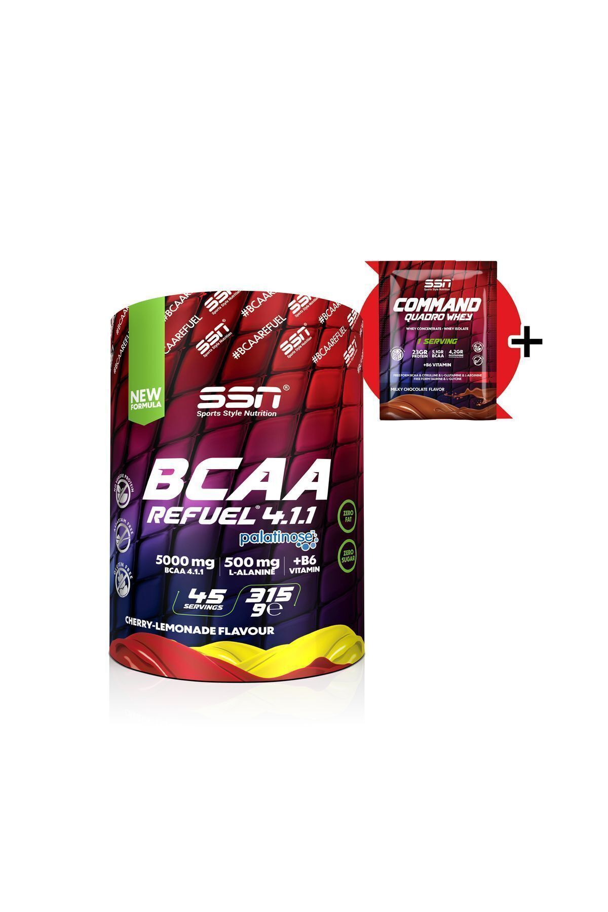 SSN Sports Style Nutrition BCAA 4.1.1 315 Gr (Cherry Lemade / Vişne-Limonata) Aminoasit