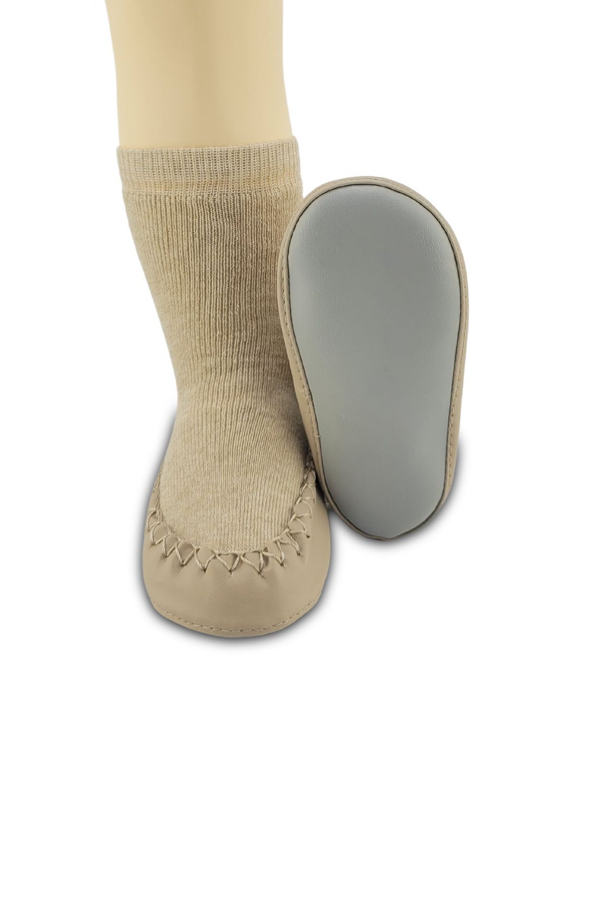 Funny Baby-Șosete pline, confortabile, cu talpă anti-alunecare, cu aspect organic 4