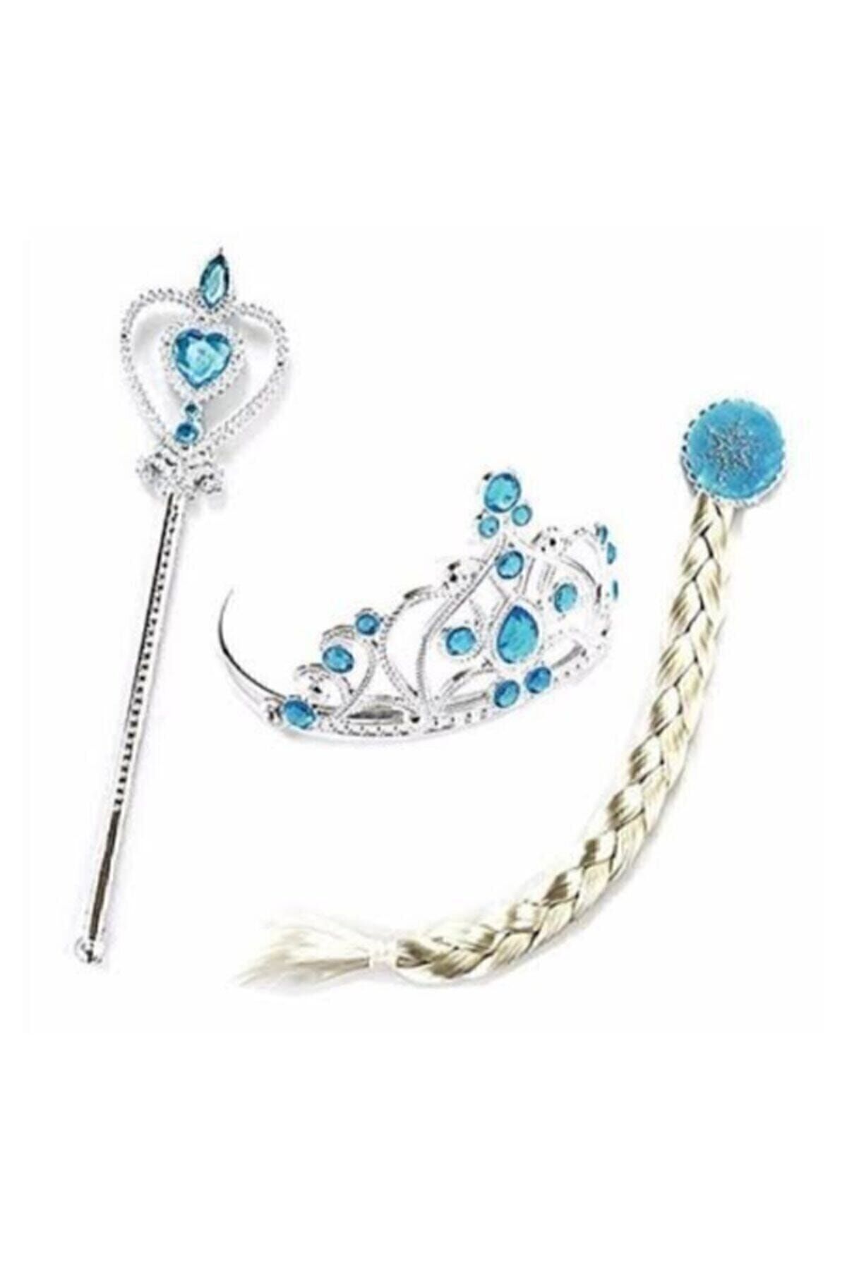 Frozen Frozen Elsa Braid Hair Crown Wand Set