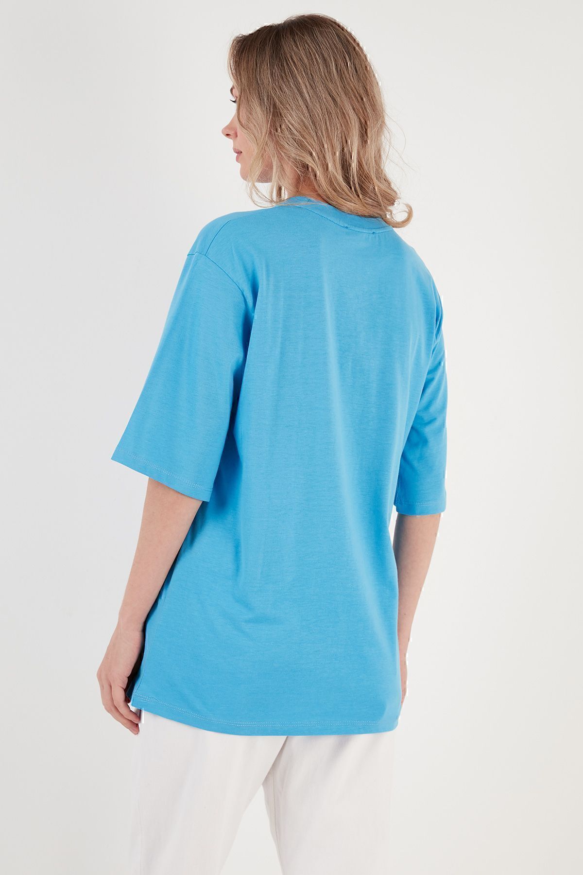 Lela-Cotton Oversize Crew Neck T Shirt T Shirt 5864562 5
